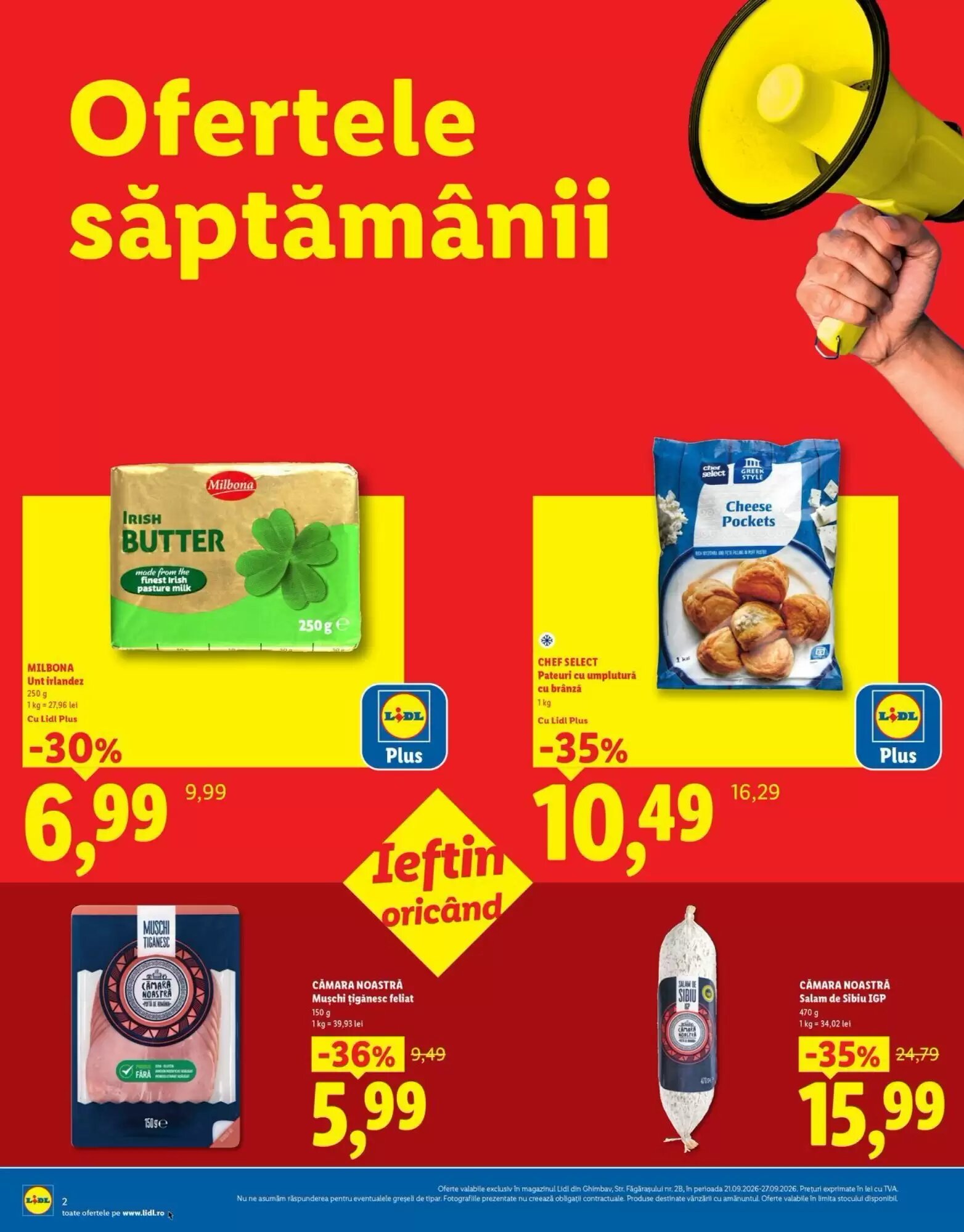 Catalogul cu oferte Lidl valabil de la 21.09.2026 - Pagina 2.
