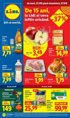 Catalogul cu oferte Lidl valabil de la 21.09.2026