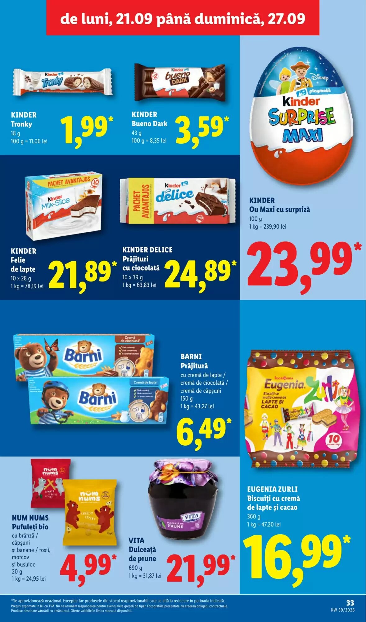 Catalogul cu oferte Lidl valabil de la 21.09.2026 - Pagina 33.