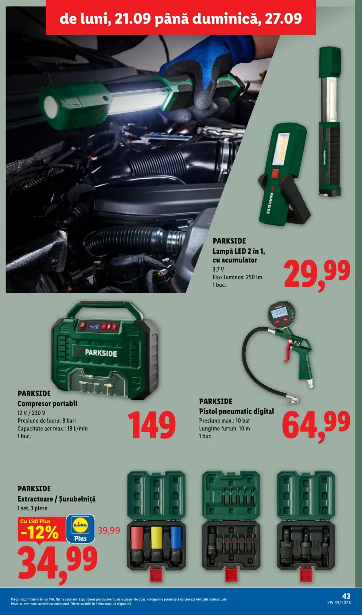 Catalogul cu oferte Lidl valabil de la 21.09.2026 - Pagina 43.