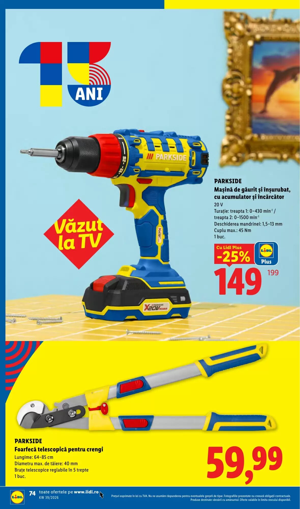 Catalogul cu oferte Lidl valabil de la 21.09.2026 - Pagina 74.