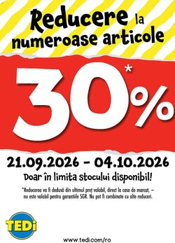 Catalogul cu oferte TEDI valabil de la 21.09.2026