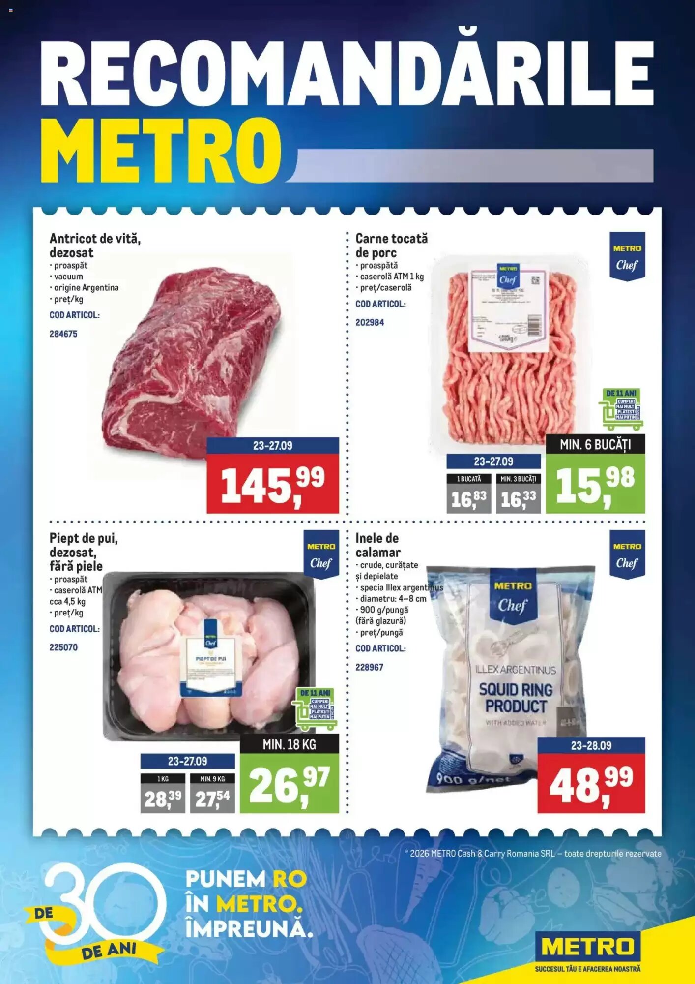 Catalogul cu oferte Metro valabil de la 22.09.2026 - Pagina 1.