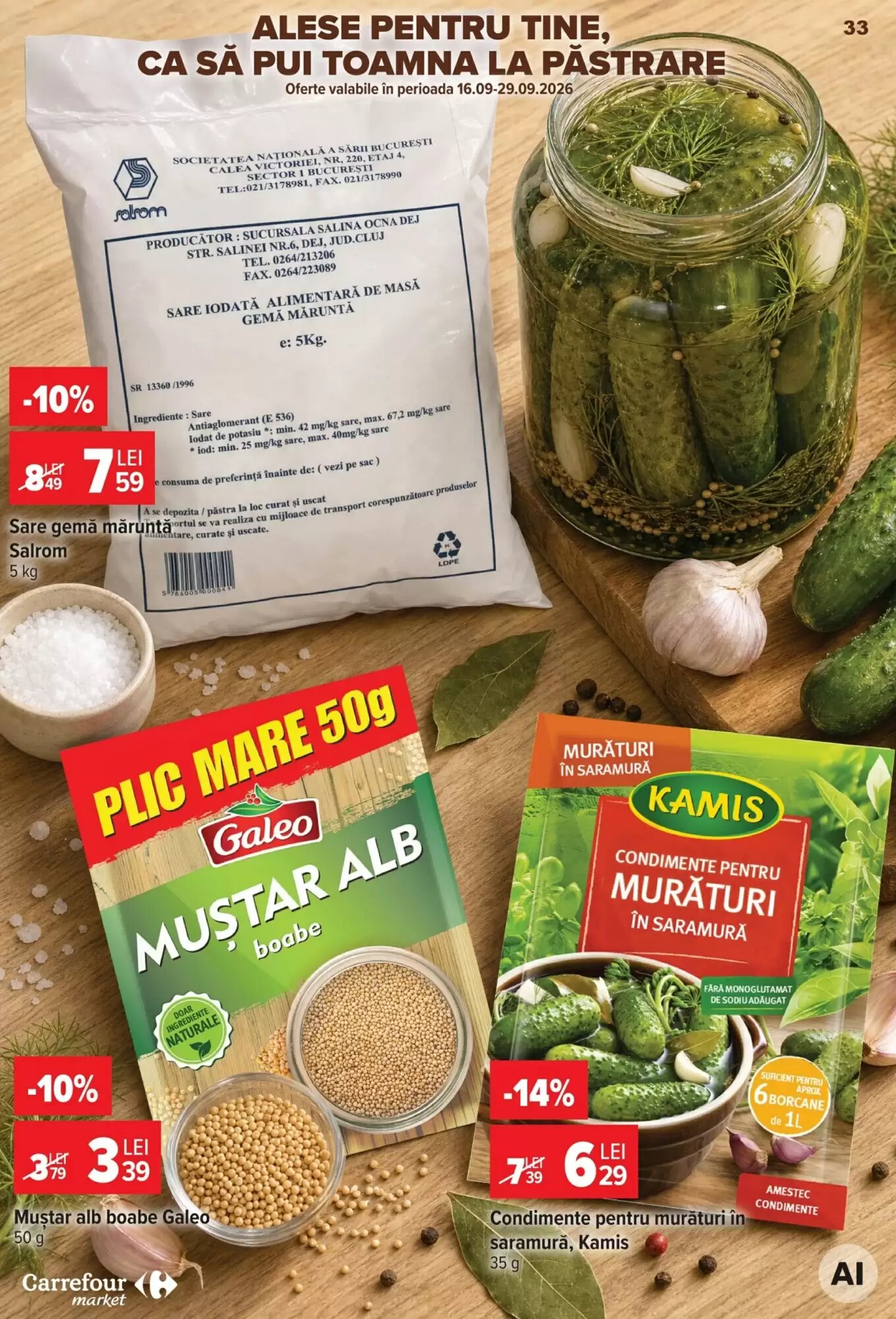 Catalogul cu oferte Carrefour Market valabil de la 23.09.2026 - Pagina 33.