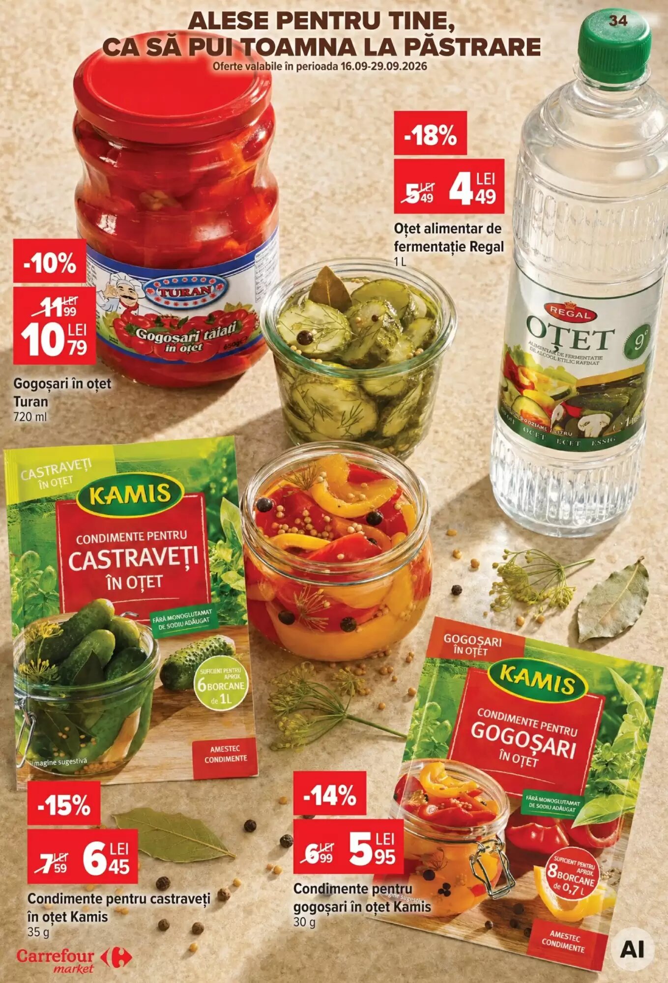 Catalogul cu oferte Carrefour Market valabil de la 23.09.2026 - Pagina 34.