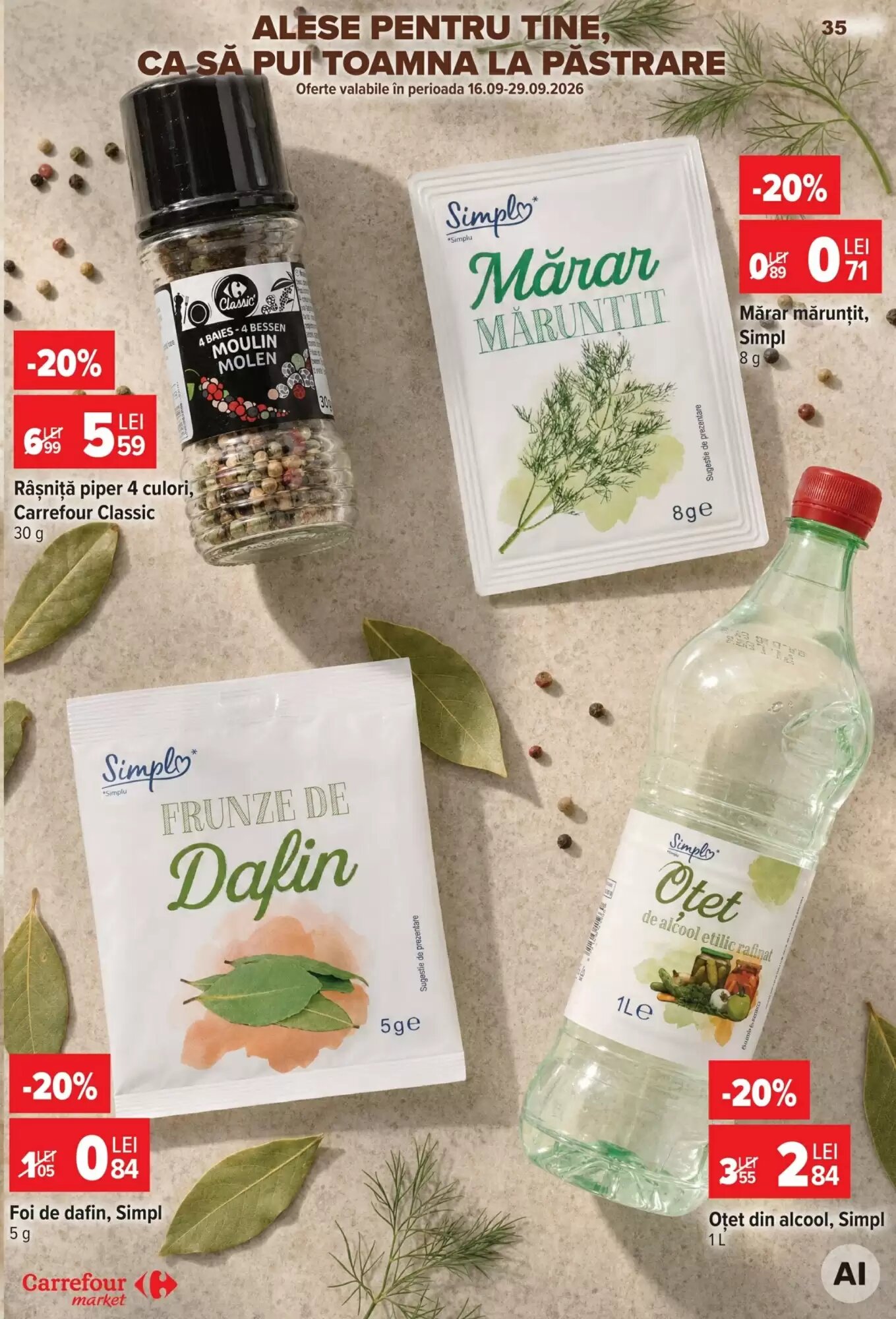 Catalogul cu oferte Carrefour Market valabil de la 23.09.2026 - Pagina 35.