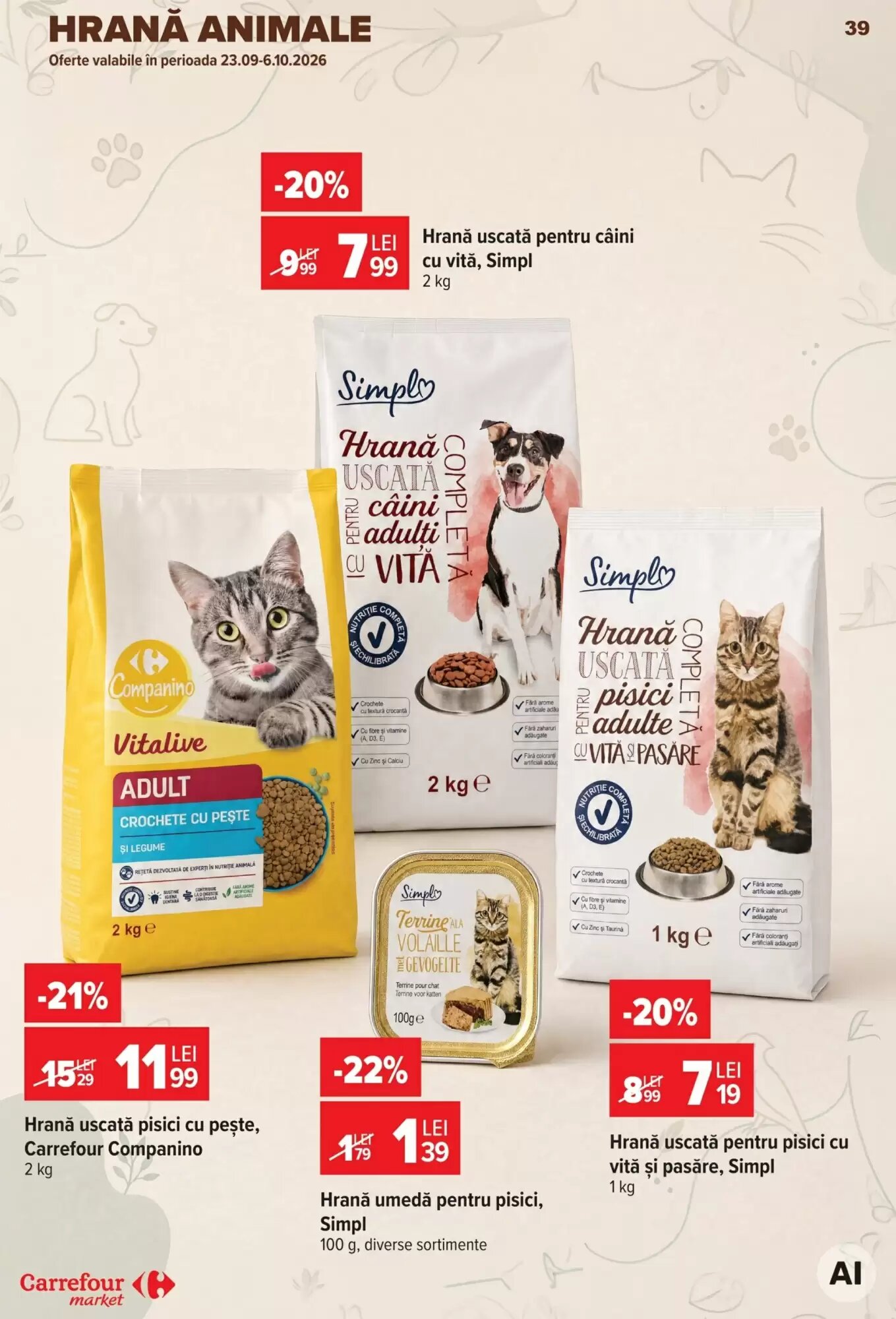 Catalogul cu oferte Carrefour Market valabil de la 23.09.2026 - Pagina 39.