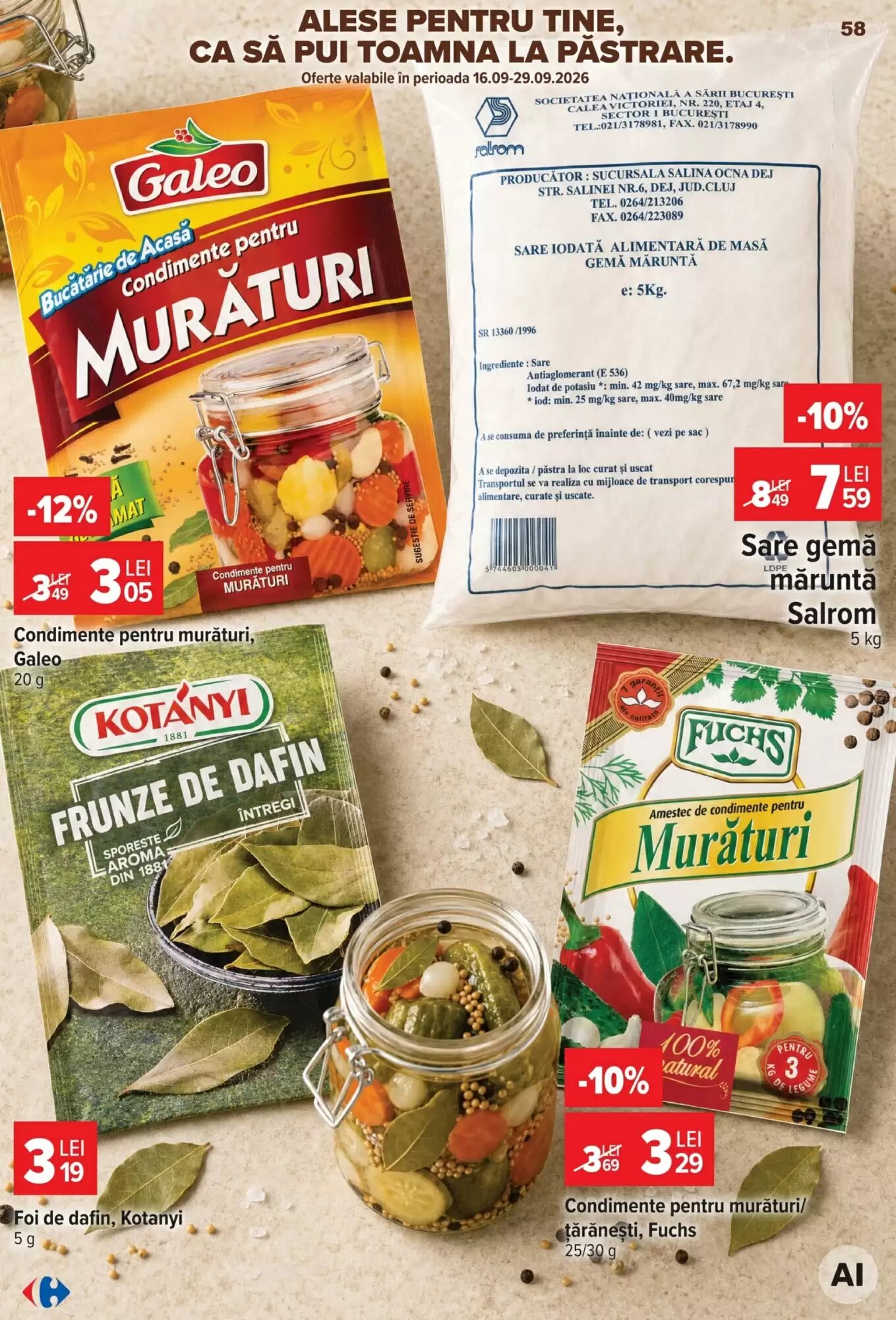 Catalogul cu oferte Carrefour valabil de la 23.09.2026 - Pagina 58.