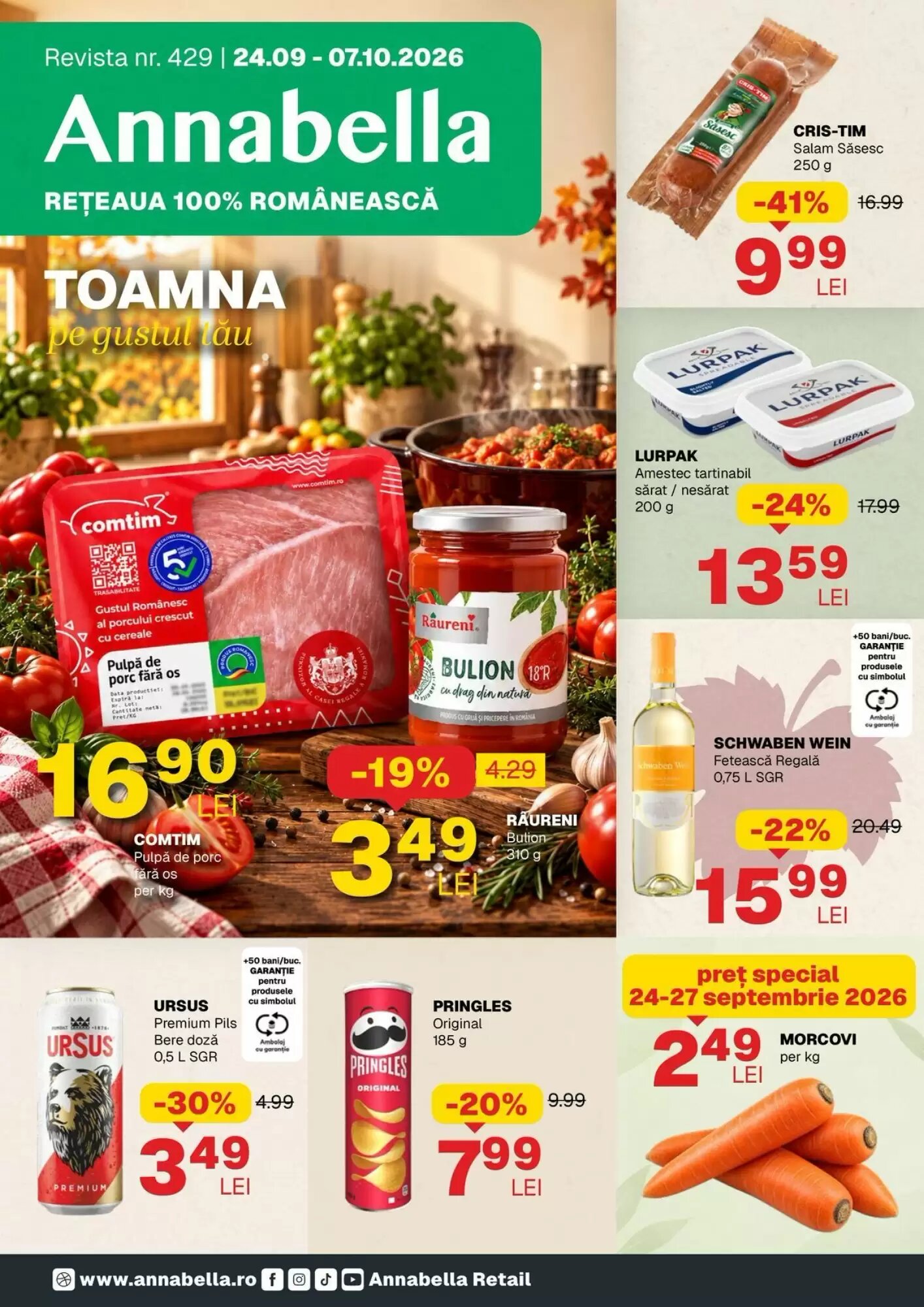 Catalogul cu oferte Annabella valabil de la 24.09.2026 - Pagina 1.