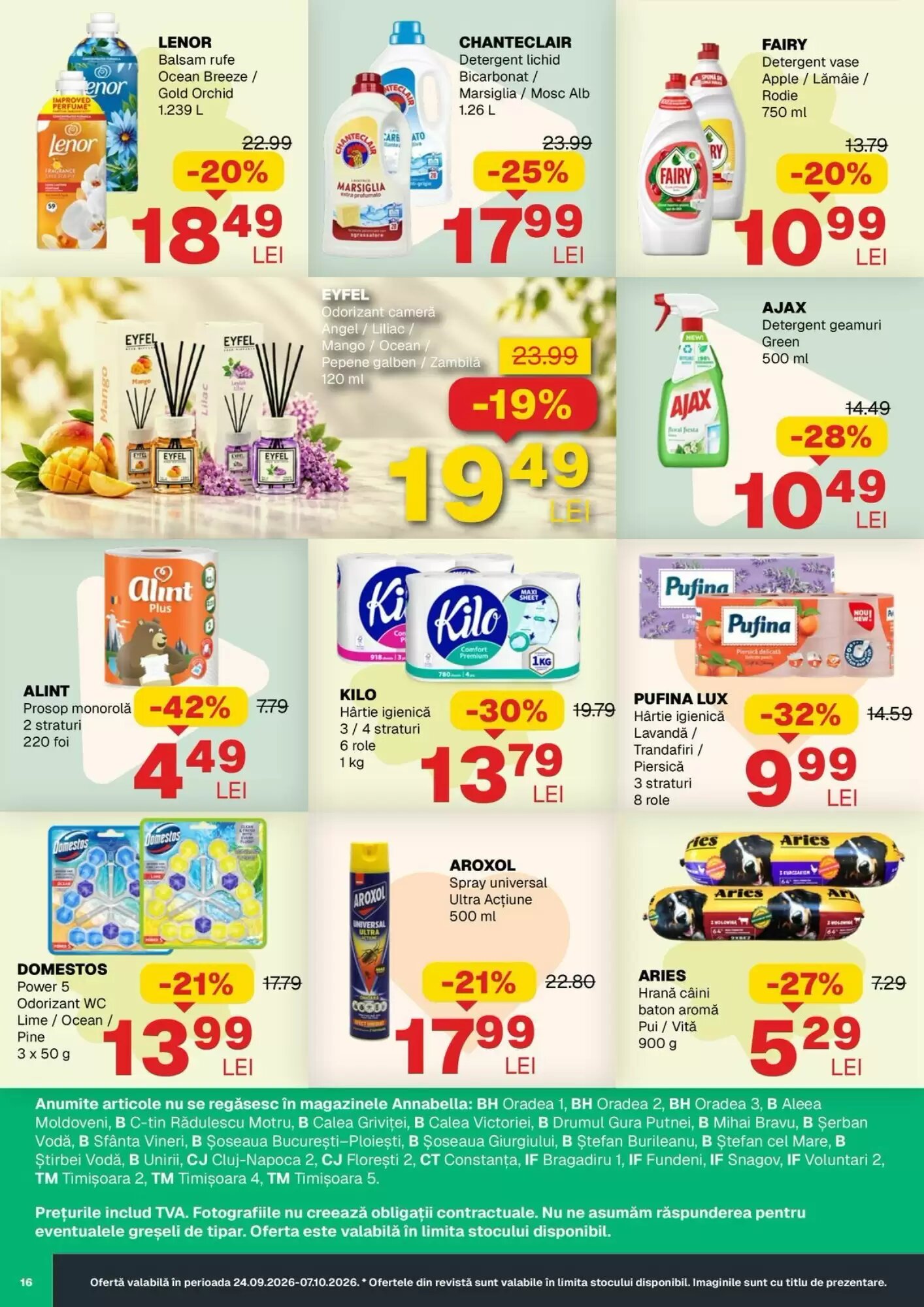 Catalogul cu oferte Annabella valabil de la 24.09.2026 - Pagina 16.