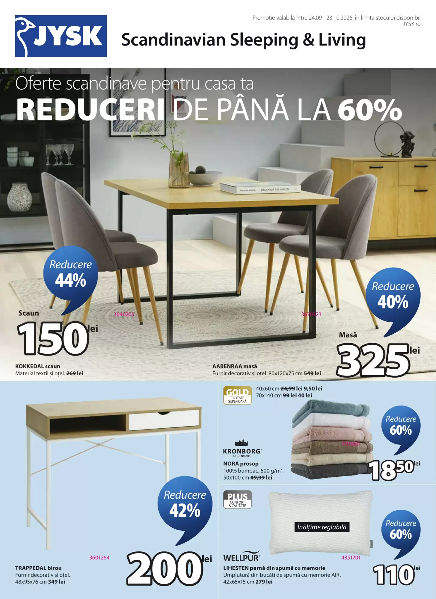 Catalogul cu oferte JYSK valabil de la 24.09.2026 - Pagina 1.