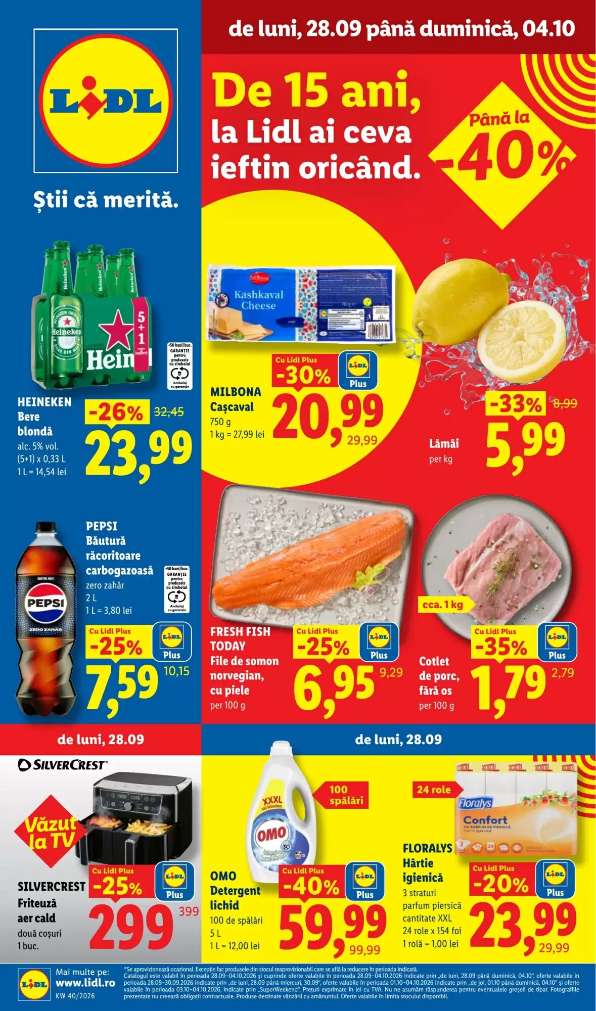 Catalogul cu oferte Lidl valabil de la 28.09.2026 - Pagina 1.
