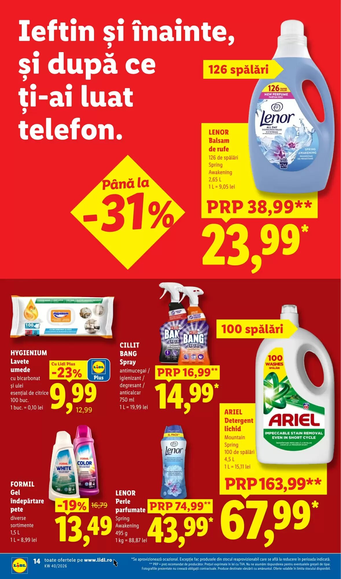 Catalogul cu oferte Lidl valabil de la 28.09.2026 - Pagina 14.