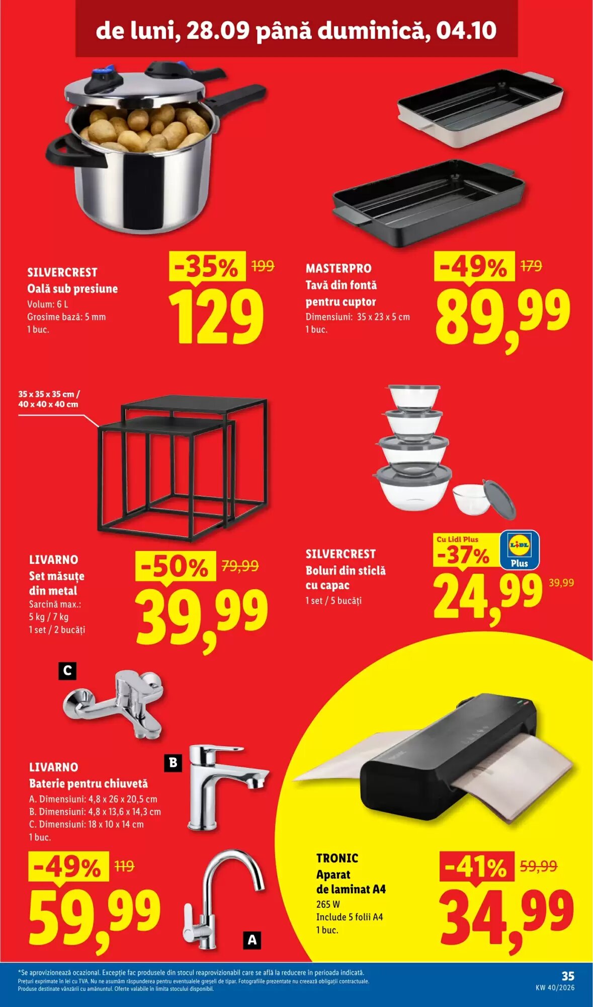 Catalogul cu oferte Lidl valabil de la 28.09.2026 - Pagina 35.