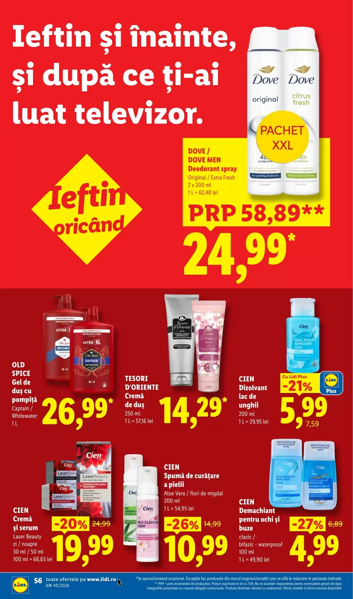 Catalogul cu oferte Lidl valabil de la 28.09.2026 - Pagina 56.