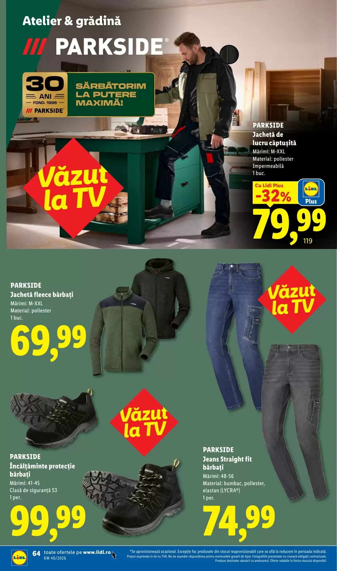 Catalogul cu oferte Lidl valabil de la 28.09.2026 - Pagina 64.