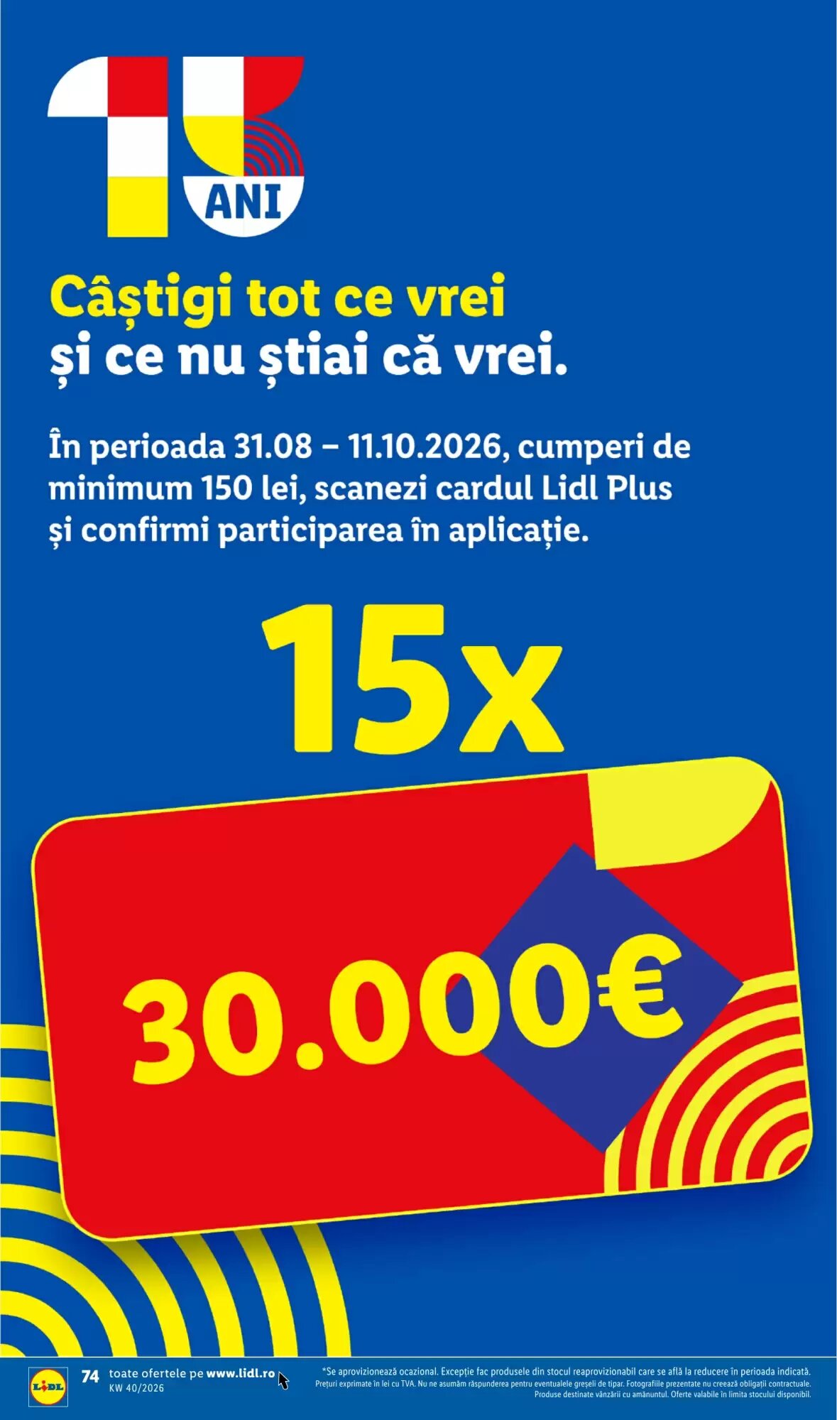 Catalogul cu oferte Lidl valabil de la 28.09.2026 - Pagina 74.