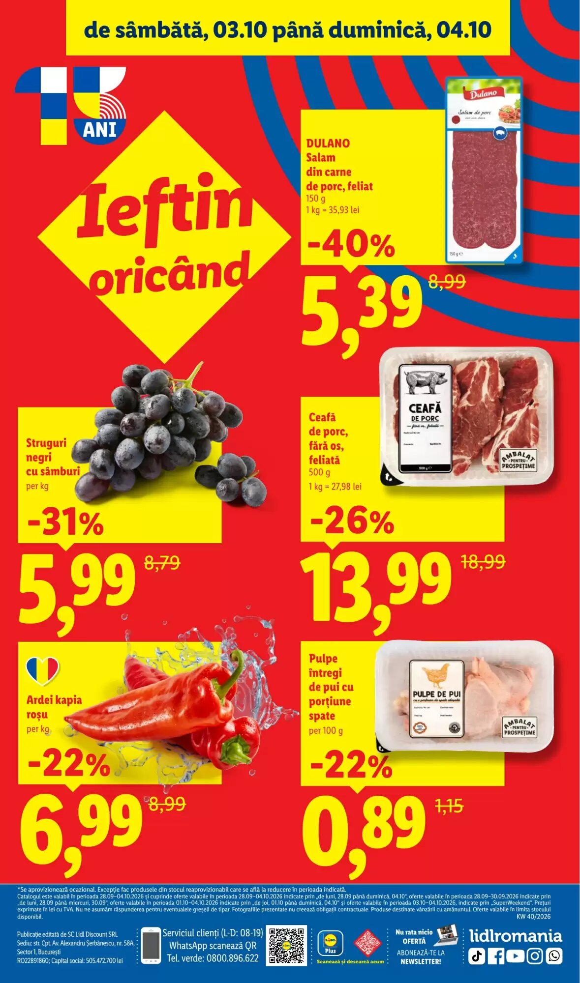 Catalogul cu oferte Lidl valabil de la 28.09.2026 - Pagina 78.