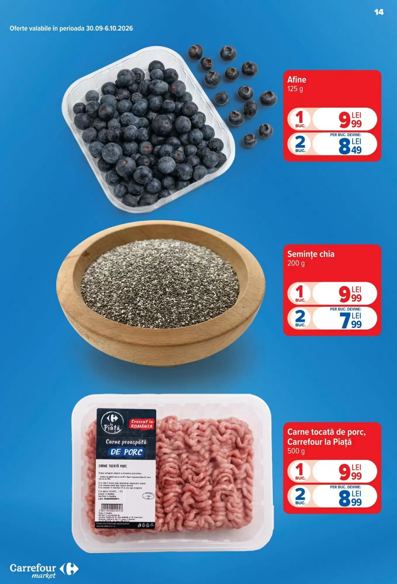 Catalogul cu oferte Carrefour Market valabil de la 30.09.2026 - Pagina 14.