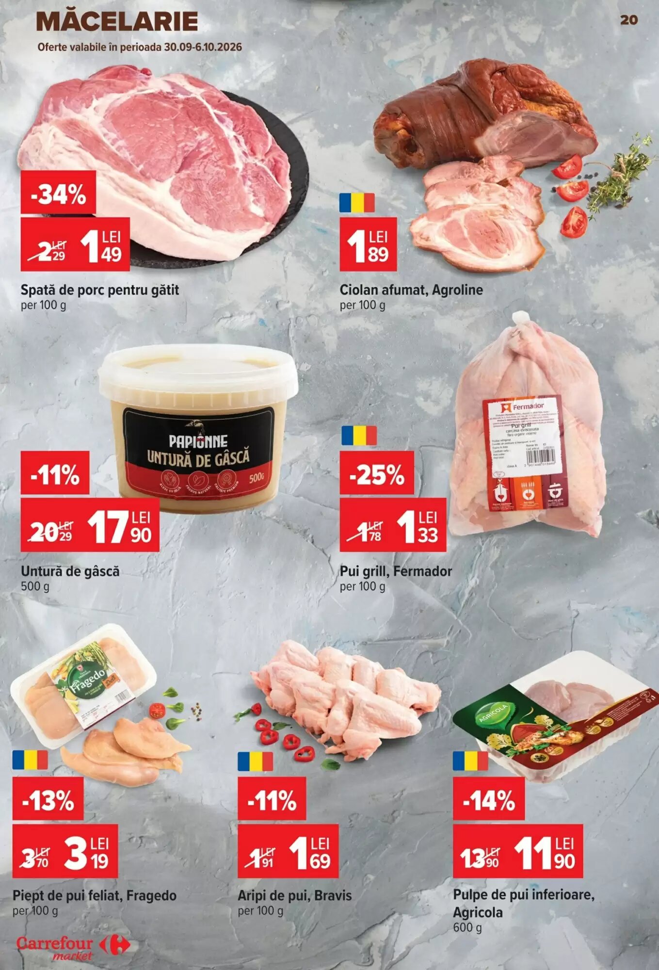 Catalogul cu oferte Carrefour Market valabil de la 30.09.2026 - Pagina 20.