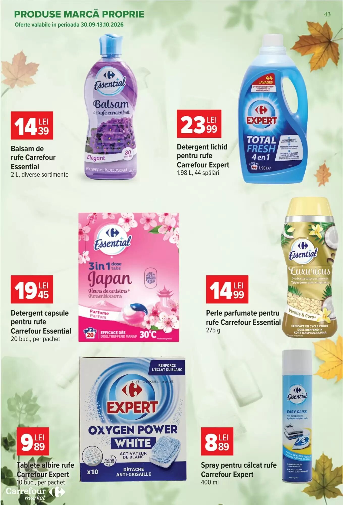 Catalogul cu oferte Carrefour Market valabil de la 30.09.2026 - Pagina 43.