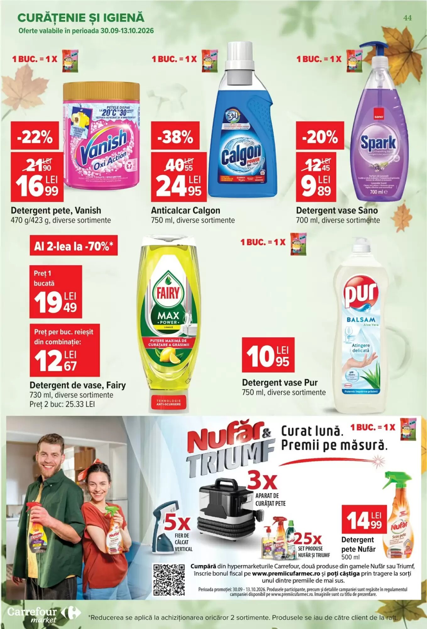 Catalogul cu oferte Carrefour Market valabil de la 30.09.2026 - Pagina 44.