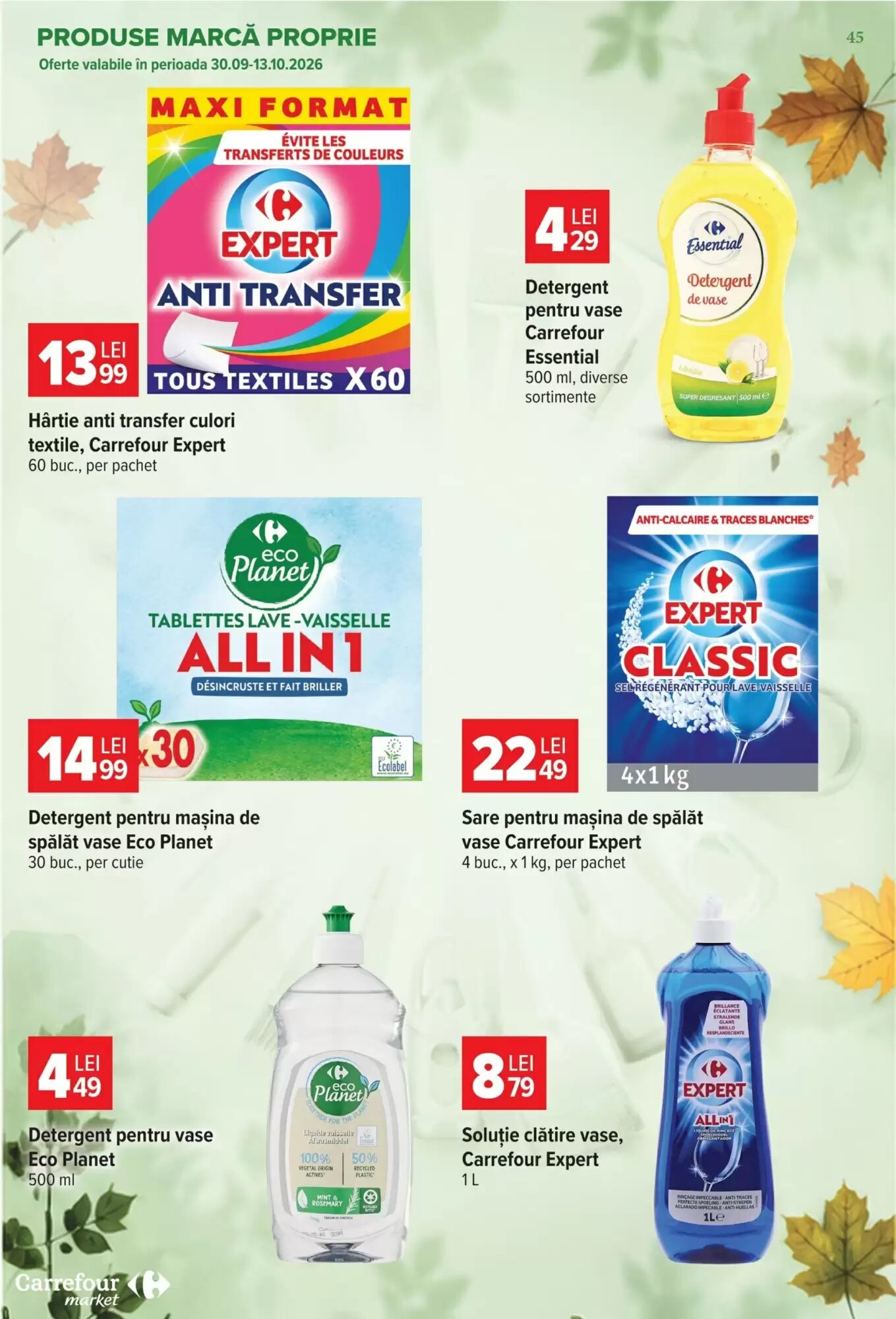 Catalogul cu oferte Carrefour Market valabil de la 30.09.2026 - Pagina 45.