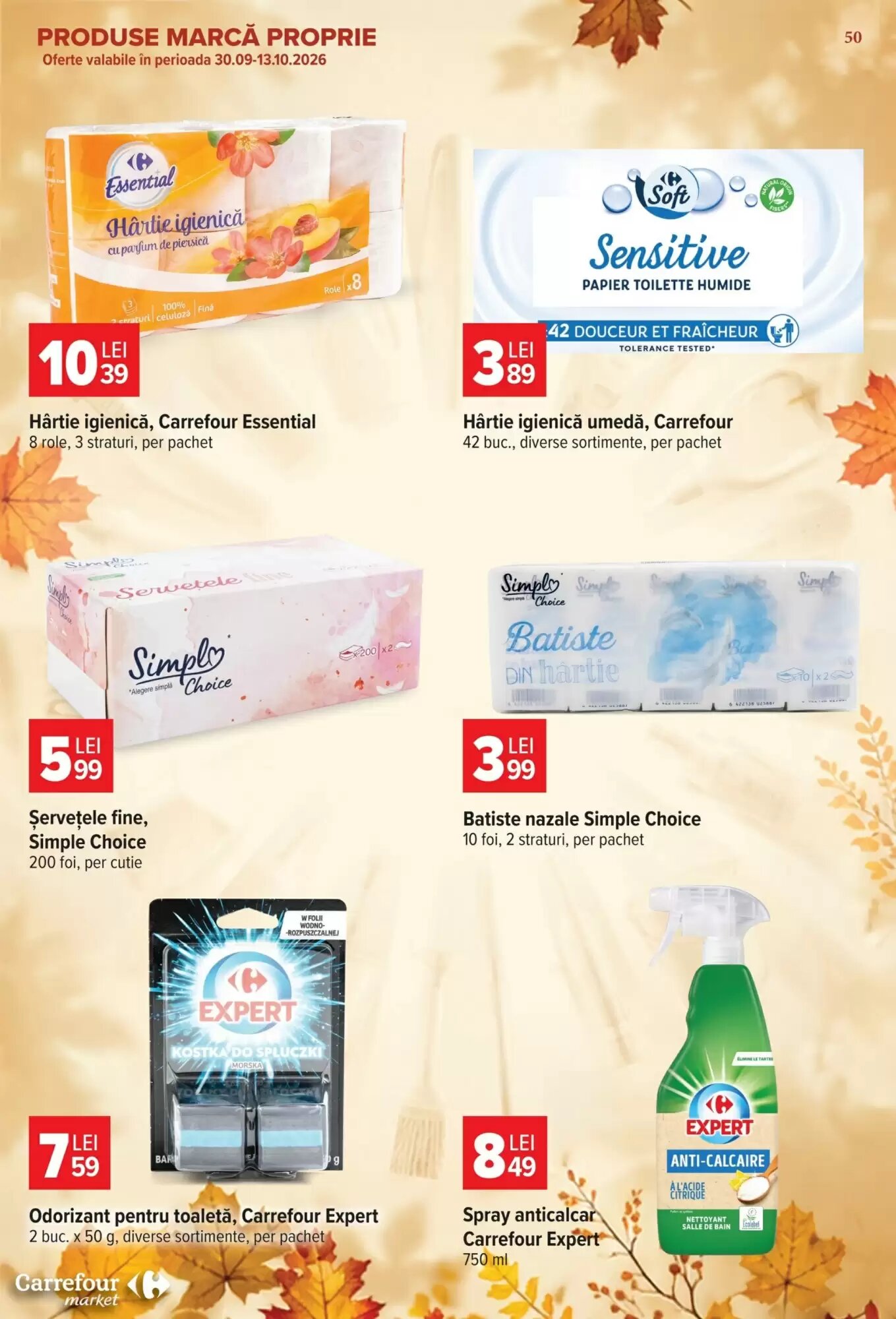 Catalogul cu oferte Carrefour Market valabil de la 30.09.2026 - Pagina 50.