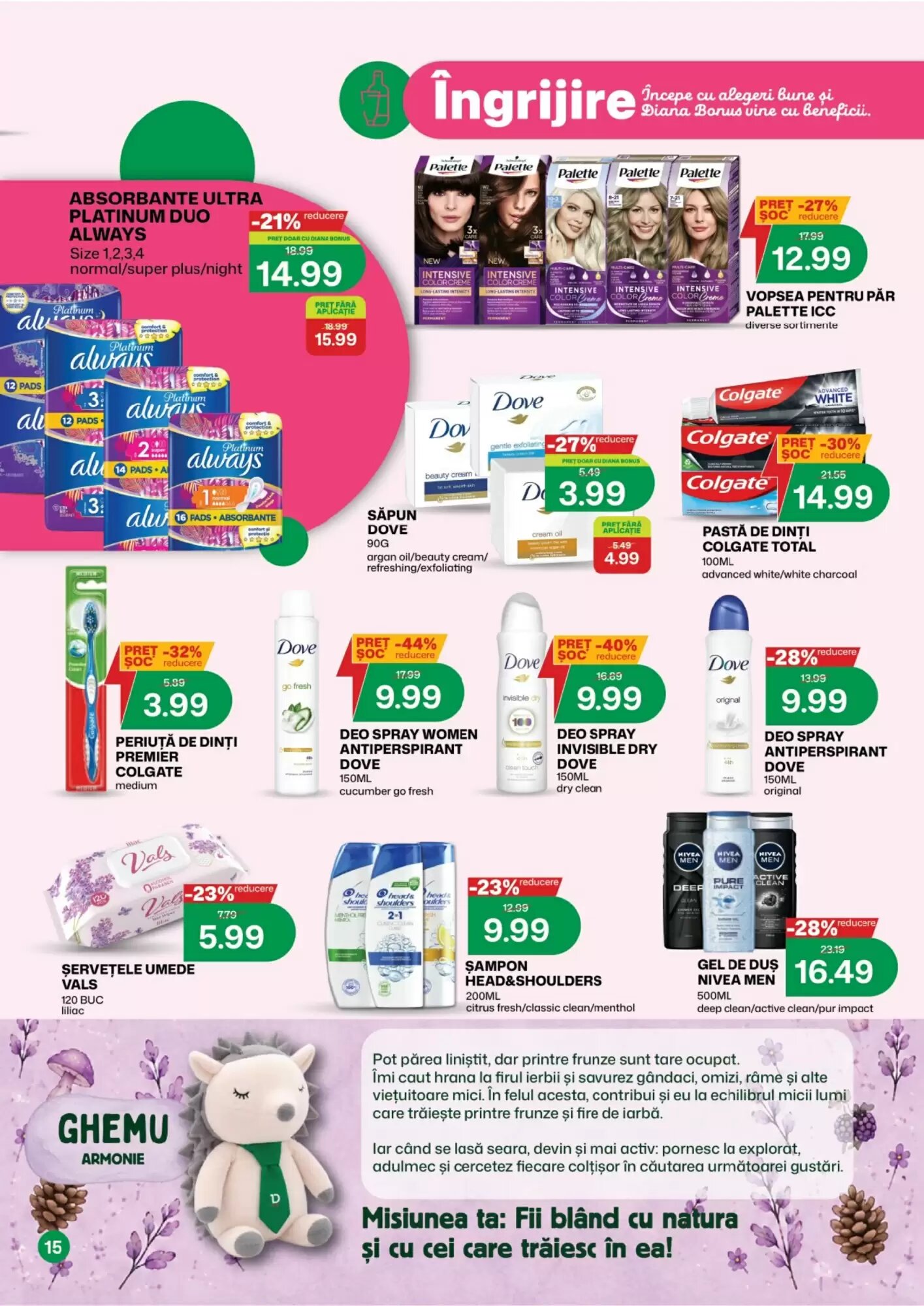 Catalogul cu oferte Diana Supermarket valabil de la 01.10.2026 - Pagina 15.