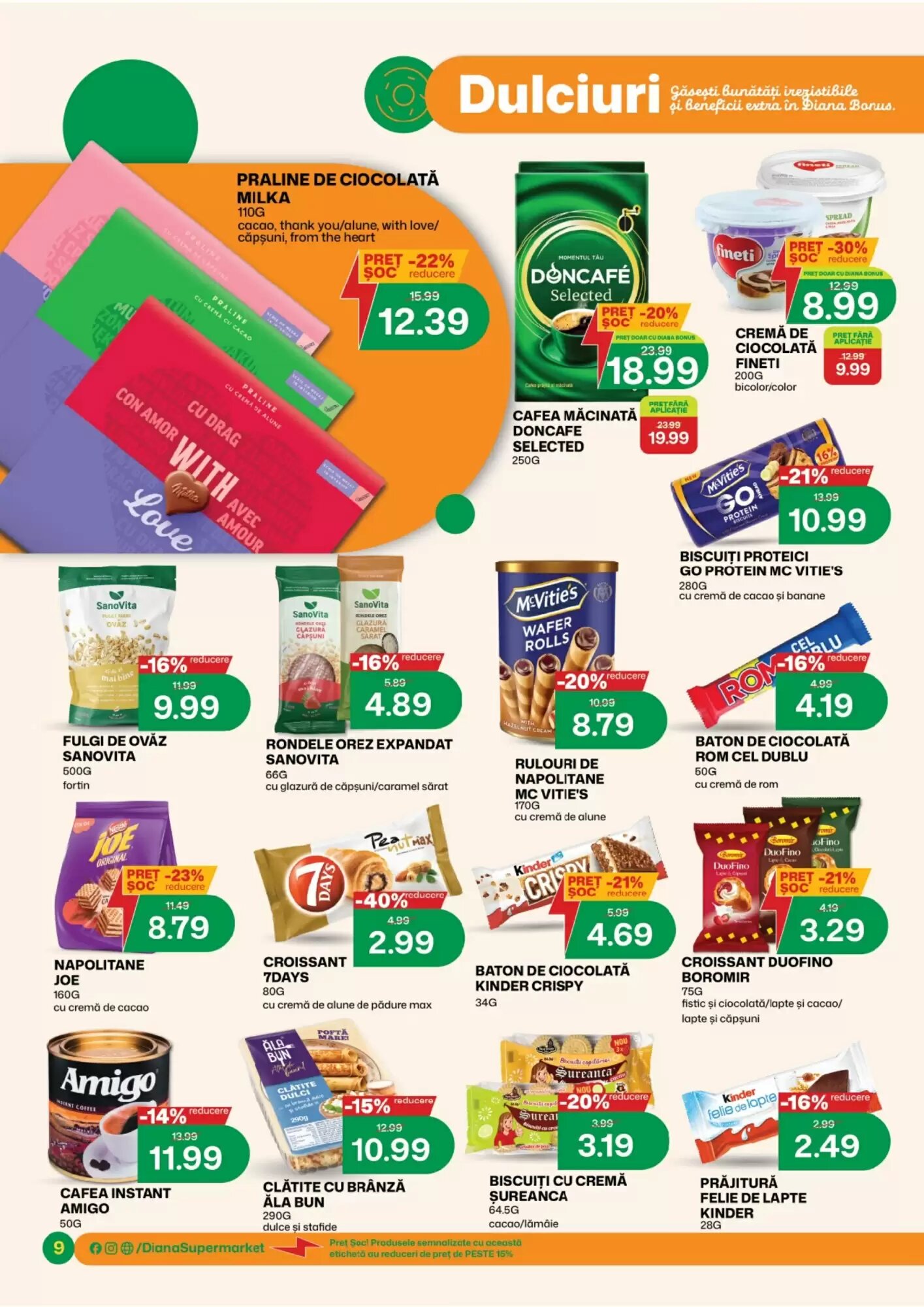 Catalogul cu oferte Diana Supermarket valabil de la 01.10.2026 - Pagina 9.