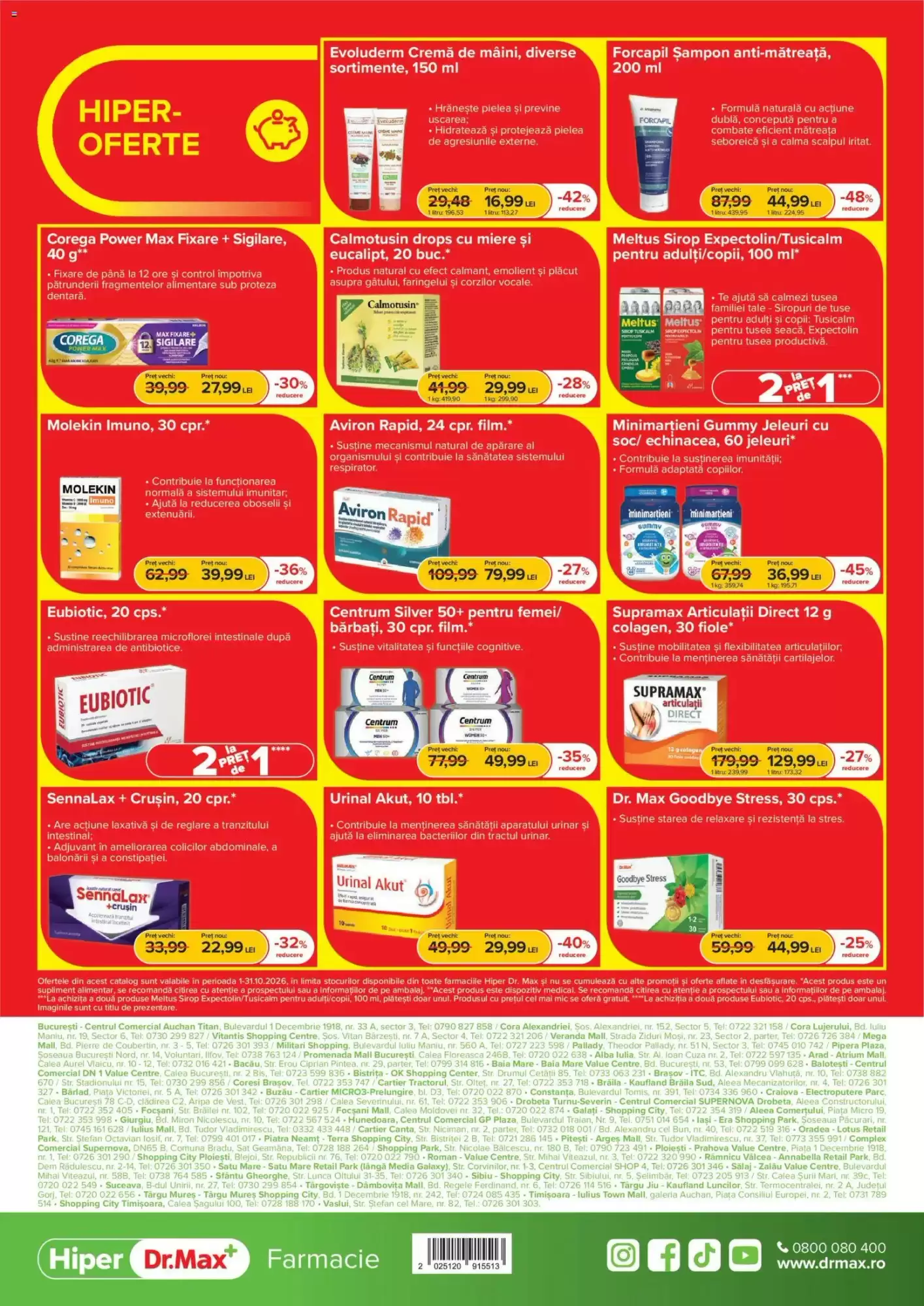 Catalogul cu oferte Dr.Max valabil de la 01.10.2026 - Pagina 8.