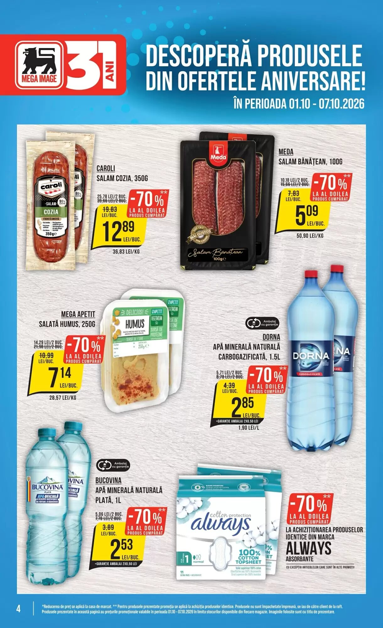 Catalogul cu oferte Mega Image valabil de la 01.10.2026 - Pagina 4.
