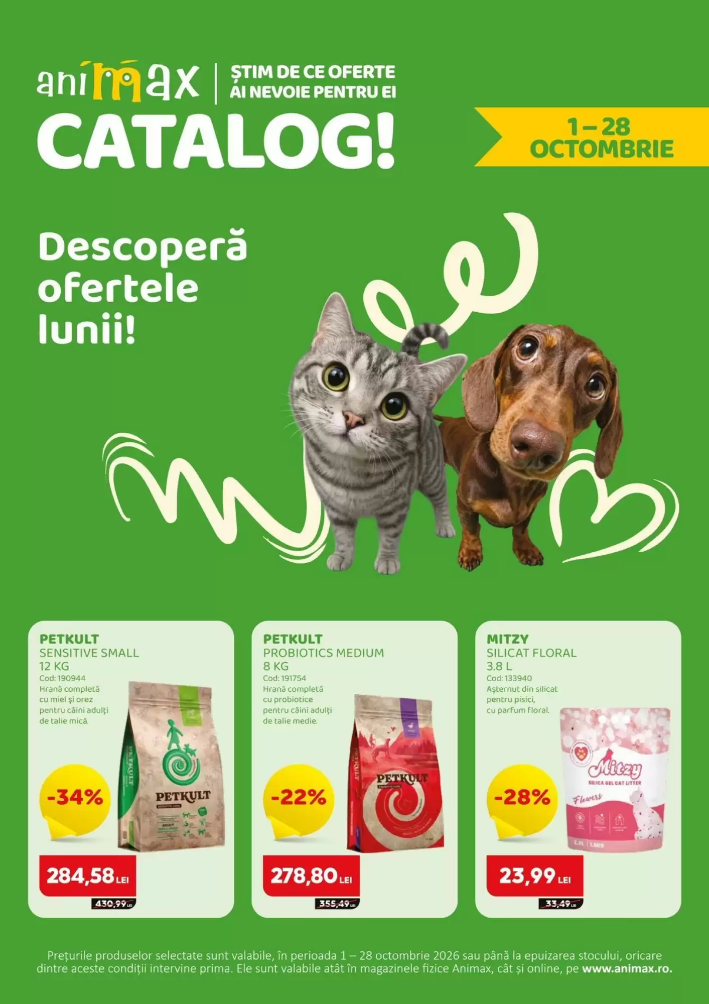 Catalogul cu oferte Animax valabil de la 01.10.2026 - Pagina 1.