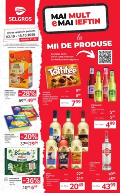 Catalogul cu oferte Selgros valabil de la 02.10.2026