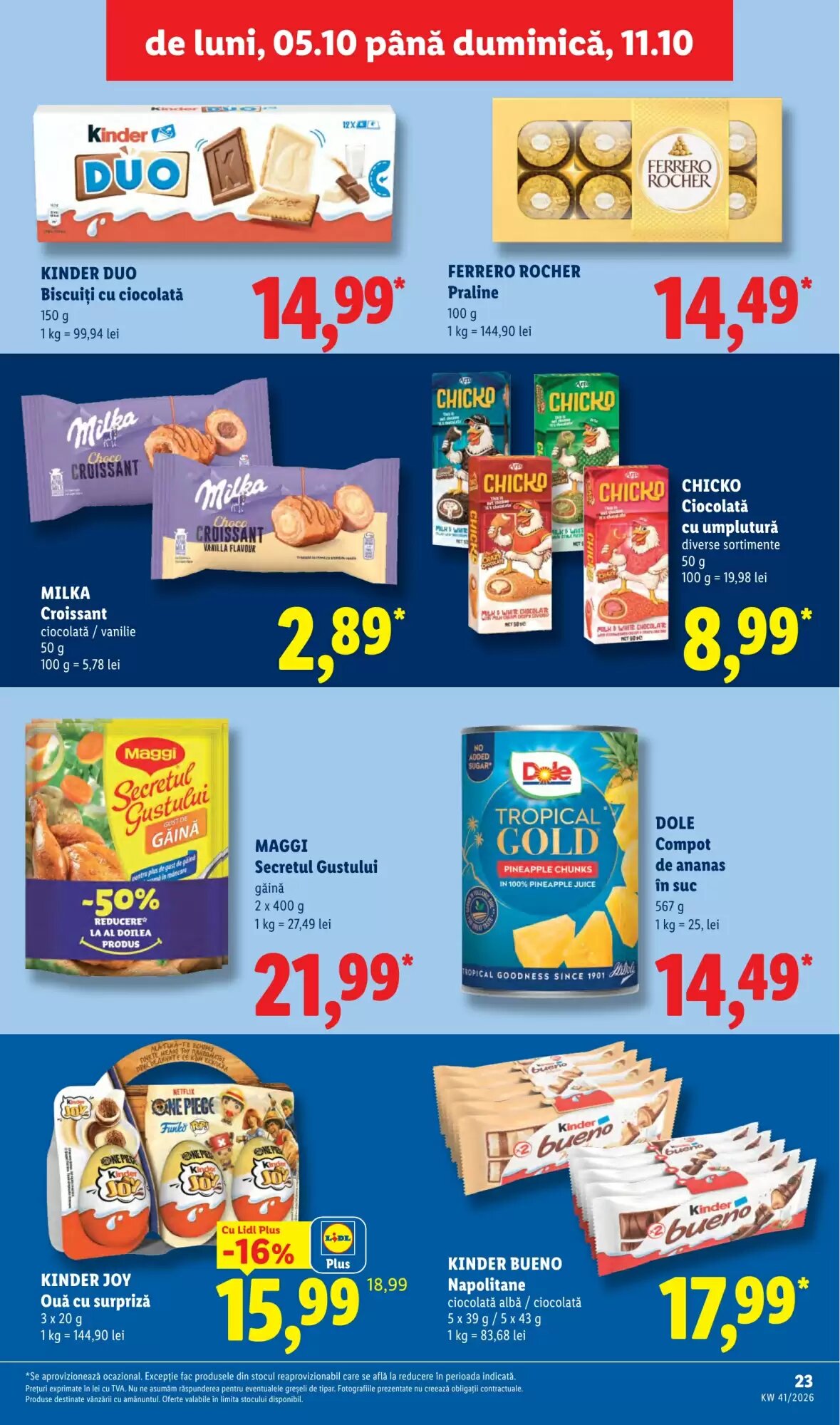 Catalogul cu oferte Lidl valabil de la 05.10.2026 - Pagina 23.