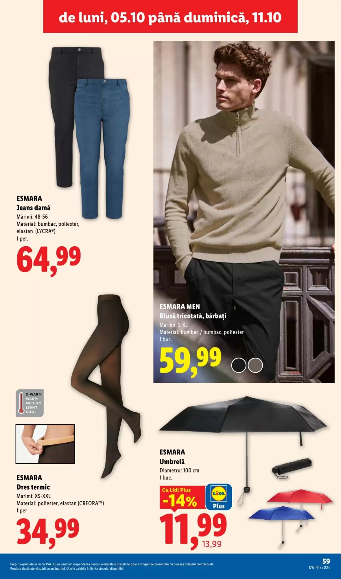 Catalogul cu oferte Lidl valabil de la 05.10.2026 - Pagina 59.