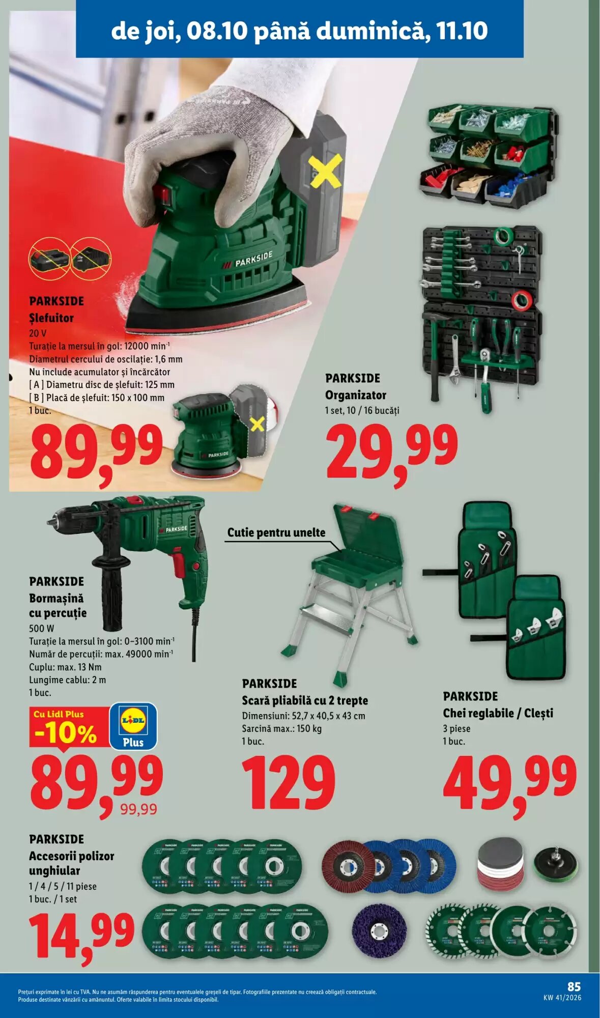Catalogul cu oferte Lidl valabil de la 05.10.2026 - Pagina 85.