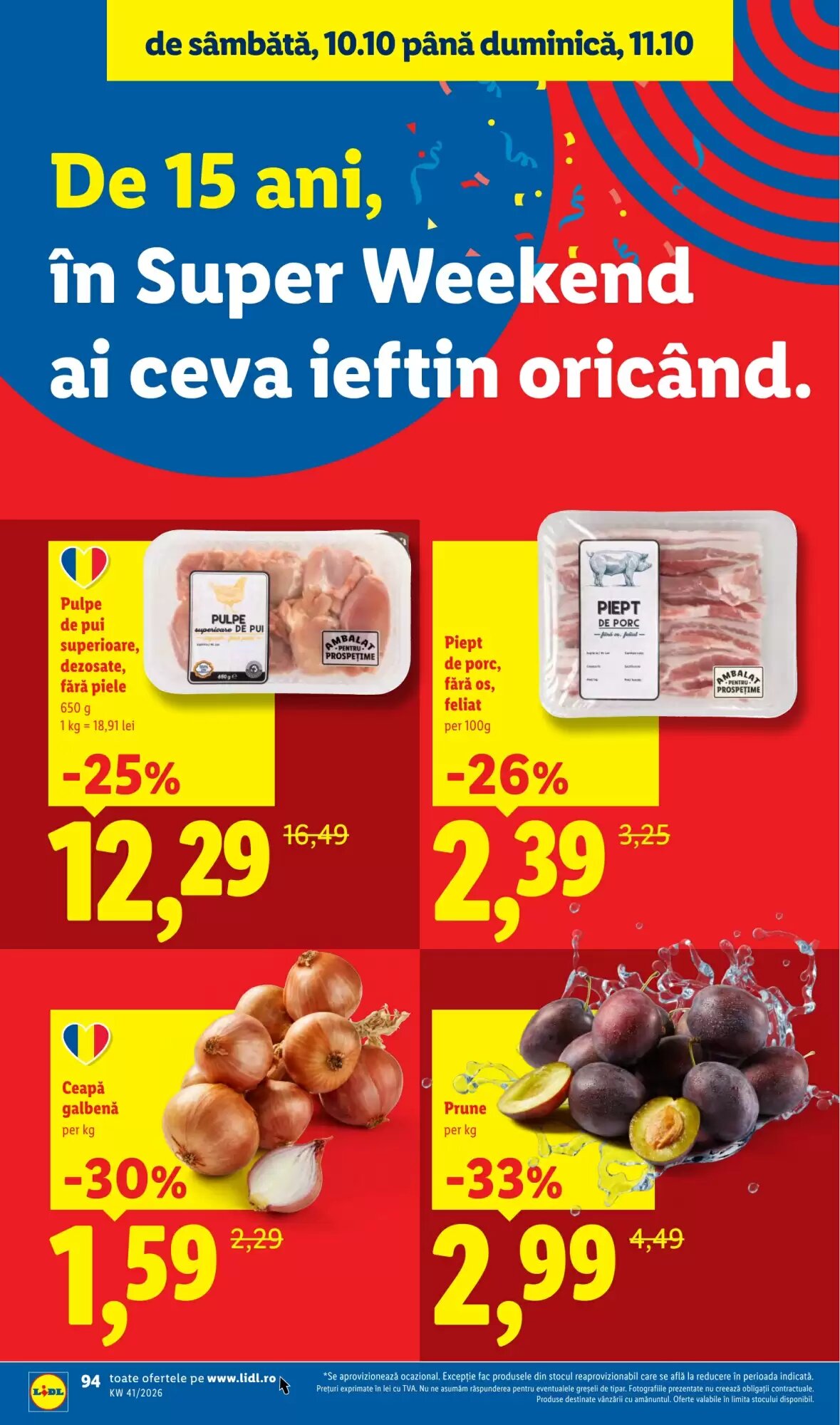 Catalogul cu oferte Lidl valabil de la 05.10.2026 - Pagina 94.