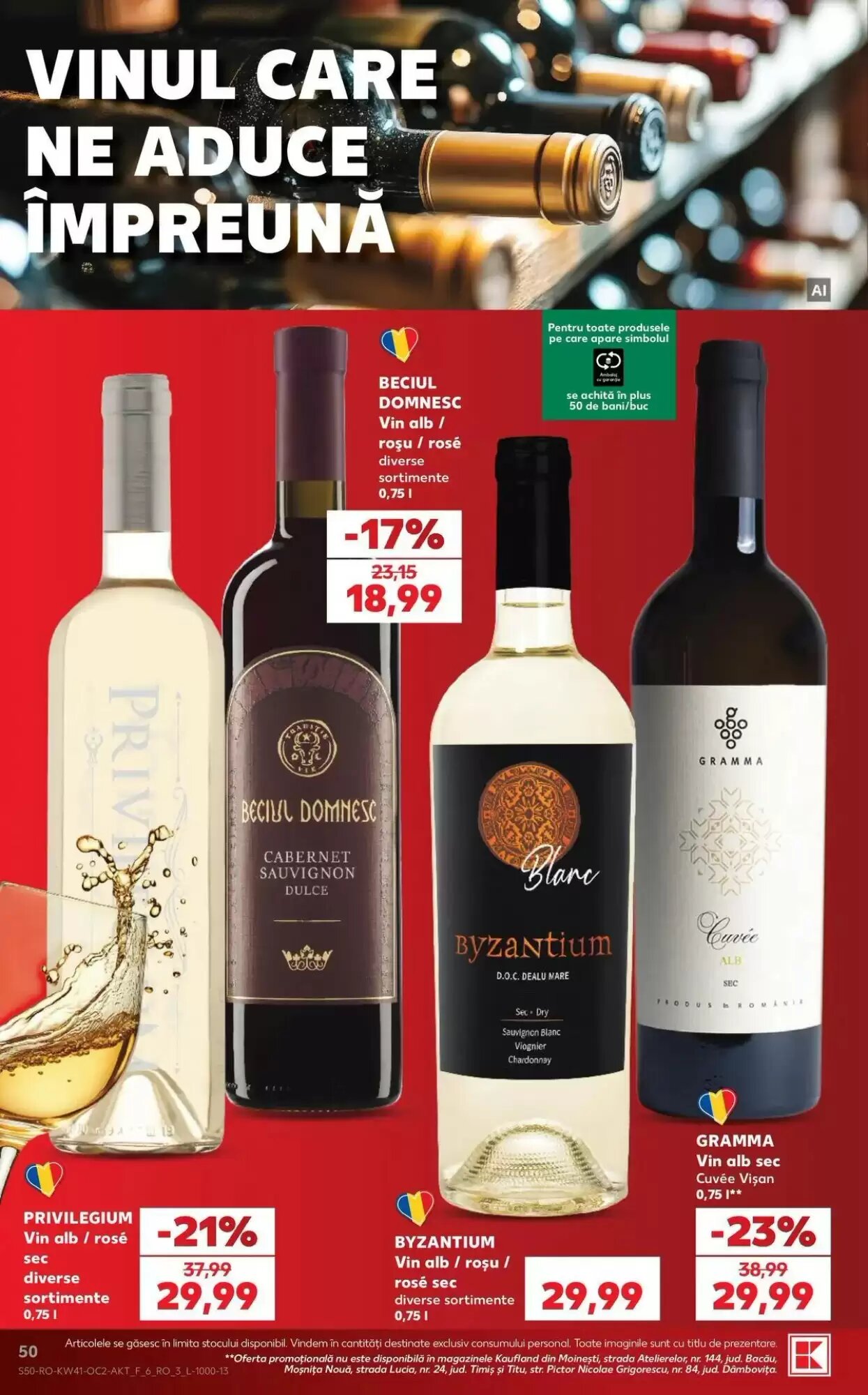 Catalogul cu oferte Kaufland valabil de la 07.10.2026 - Pagina 50.