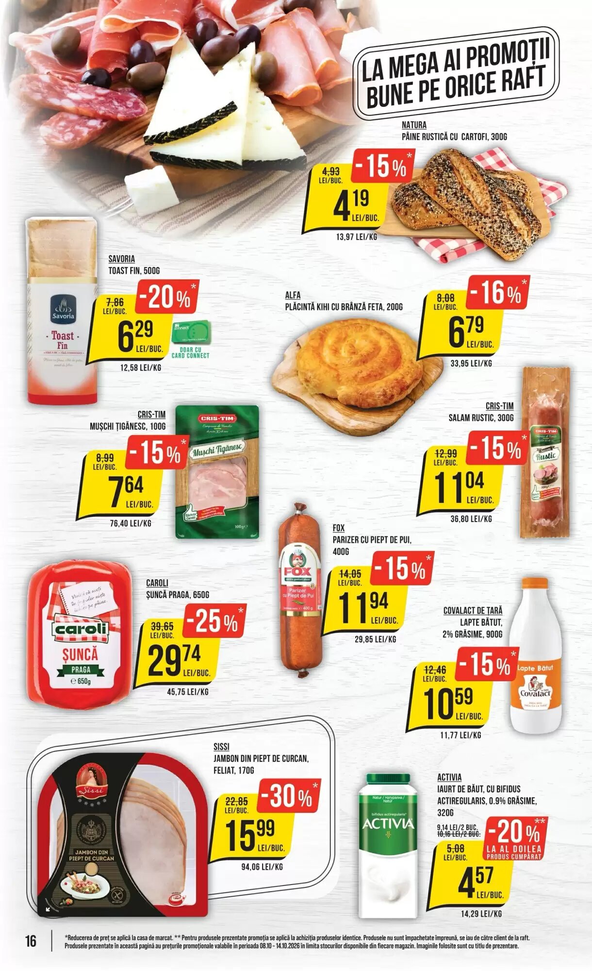 Catalogul cu oferte Mega Image valabil de la 08.10.2026 - Pagina 16.