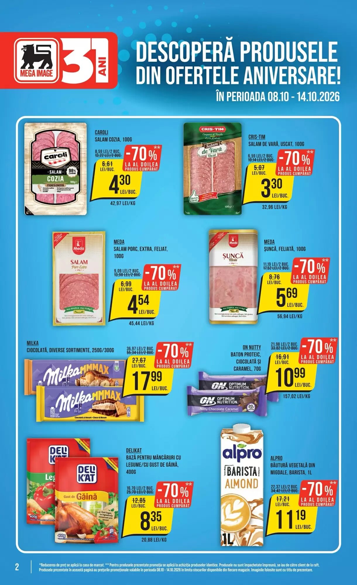 Catalogul cu oferte Mega Image valabil de la 08.10.2026 - Pagina 2.