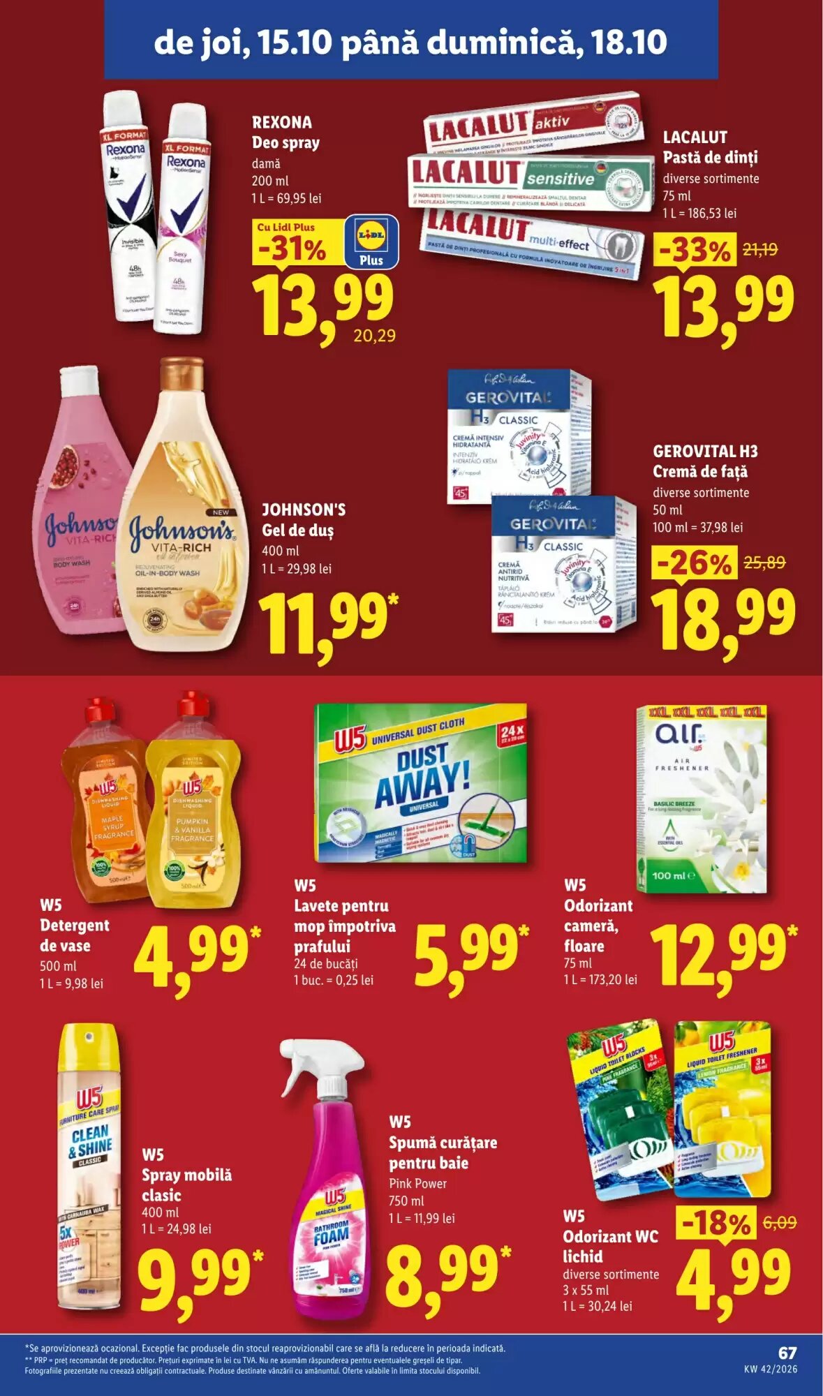 Catalogul cu oferte Lidl valabil de la 12.10.2026 - Pagina 67.