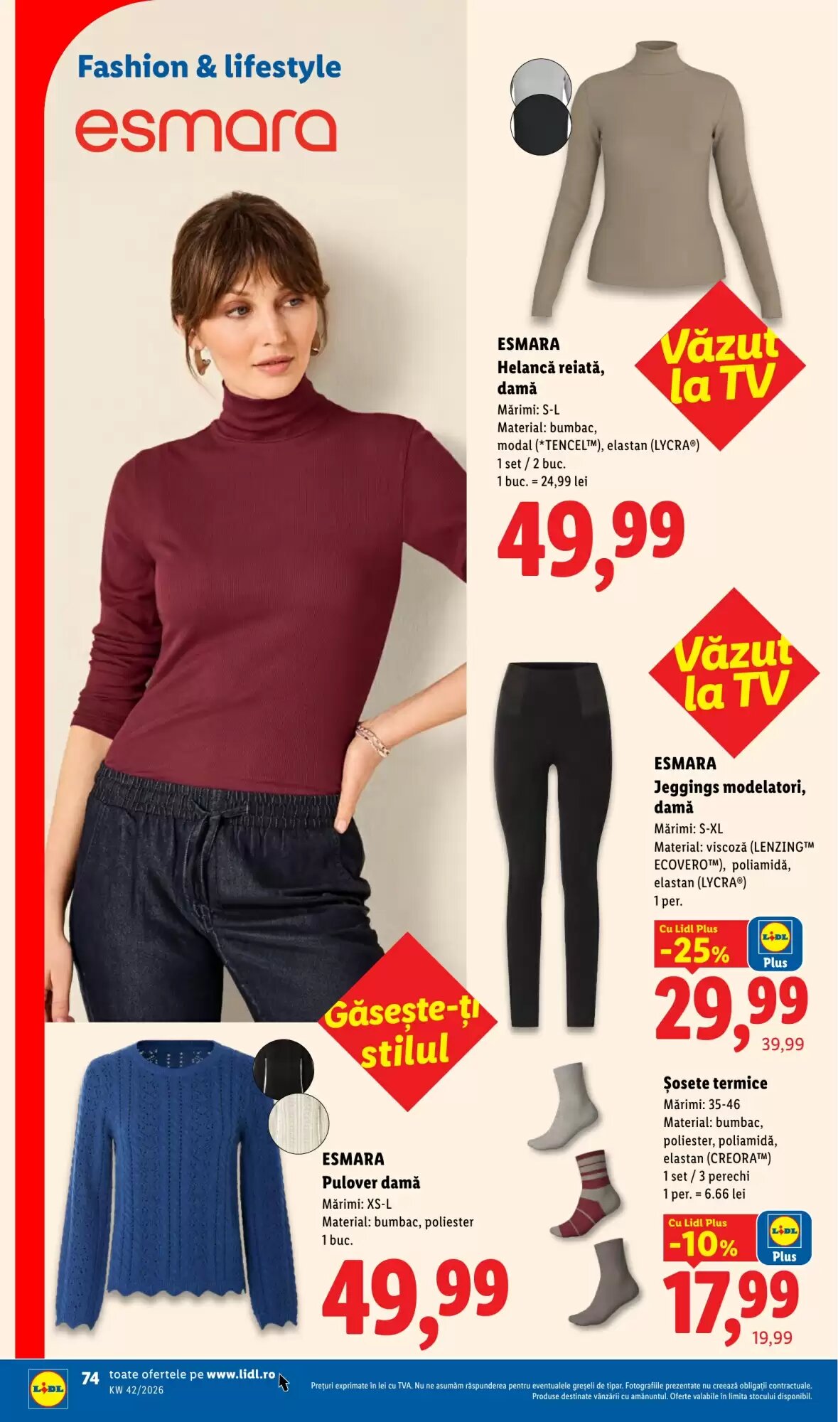 Catalogul cu oferte Lidl valabil de la 12.10.2026 - Pagina 74.