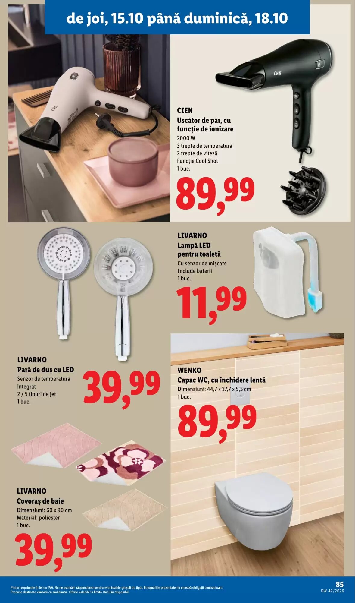 Catalogul cu oferte Lidl valabil de la 12.10.2026 - Pagina 85.