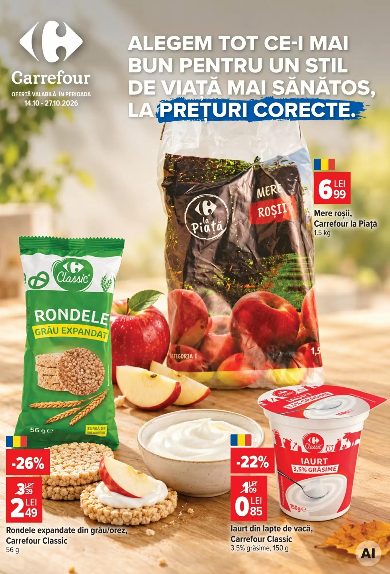 Catalogul cu oferte Carrefour valabil de la 14.10.2026 - Pagina 1.