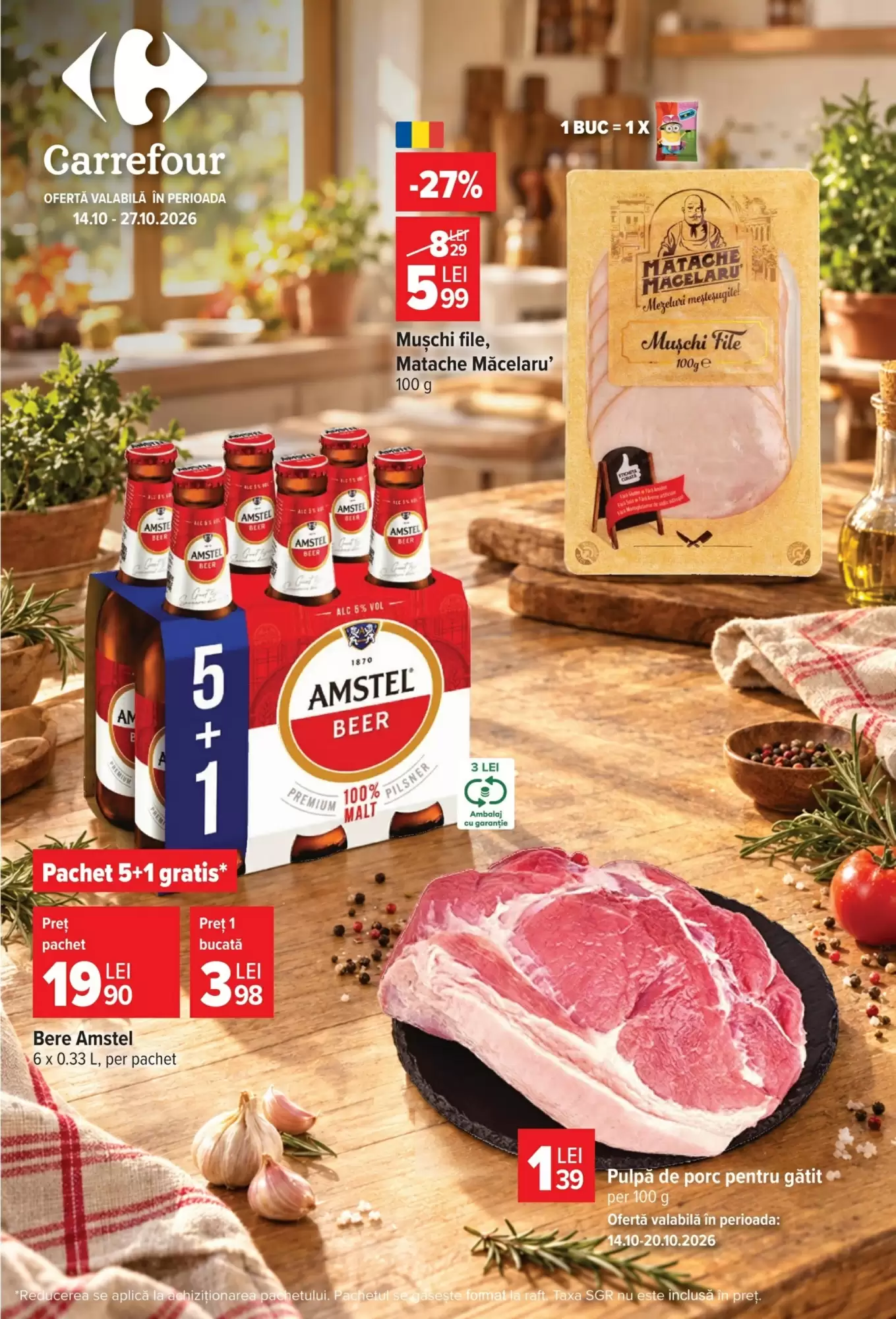 Catalogul cu oferte Carrefour valabil de la 14.10.2026 - Pagina 1.