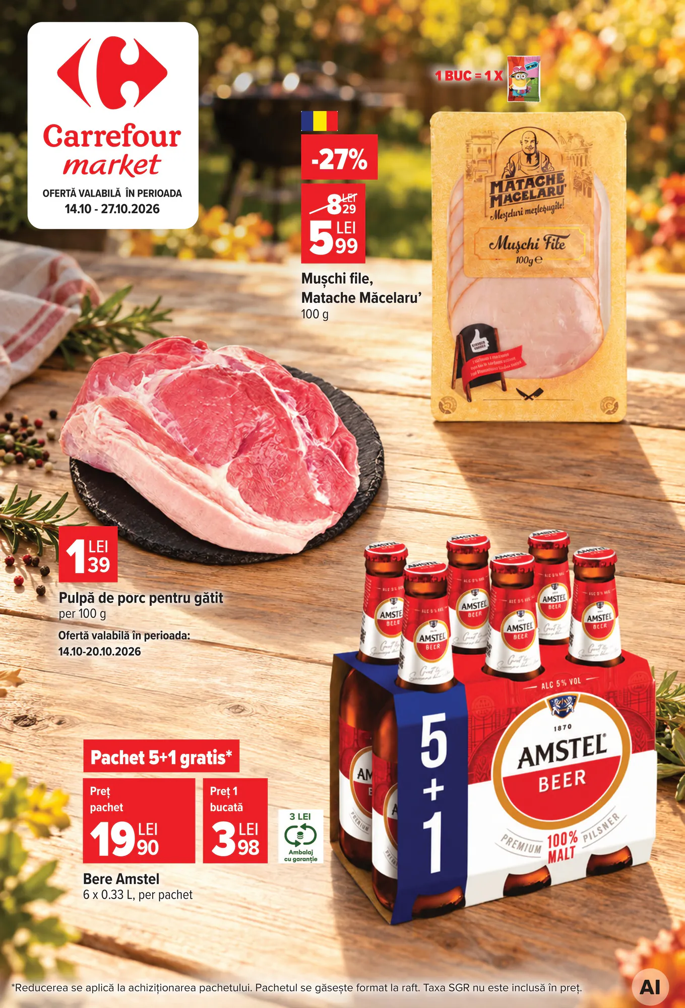 Catalogul cu oferte Carrefour Market valabil de la 14.10.2026 - Pagina 1.