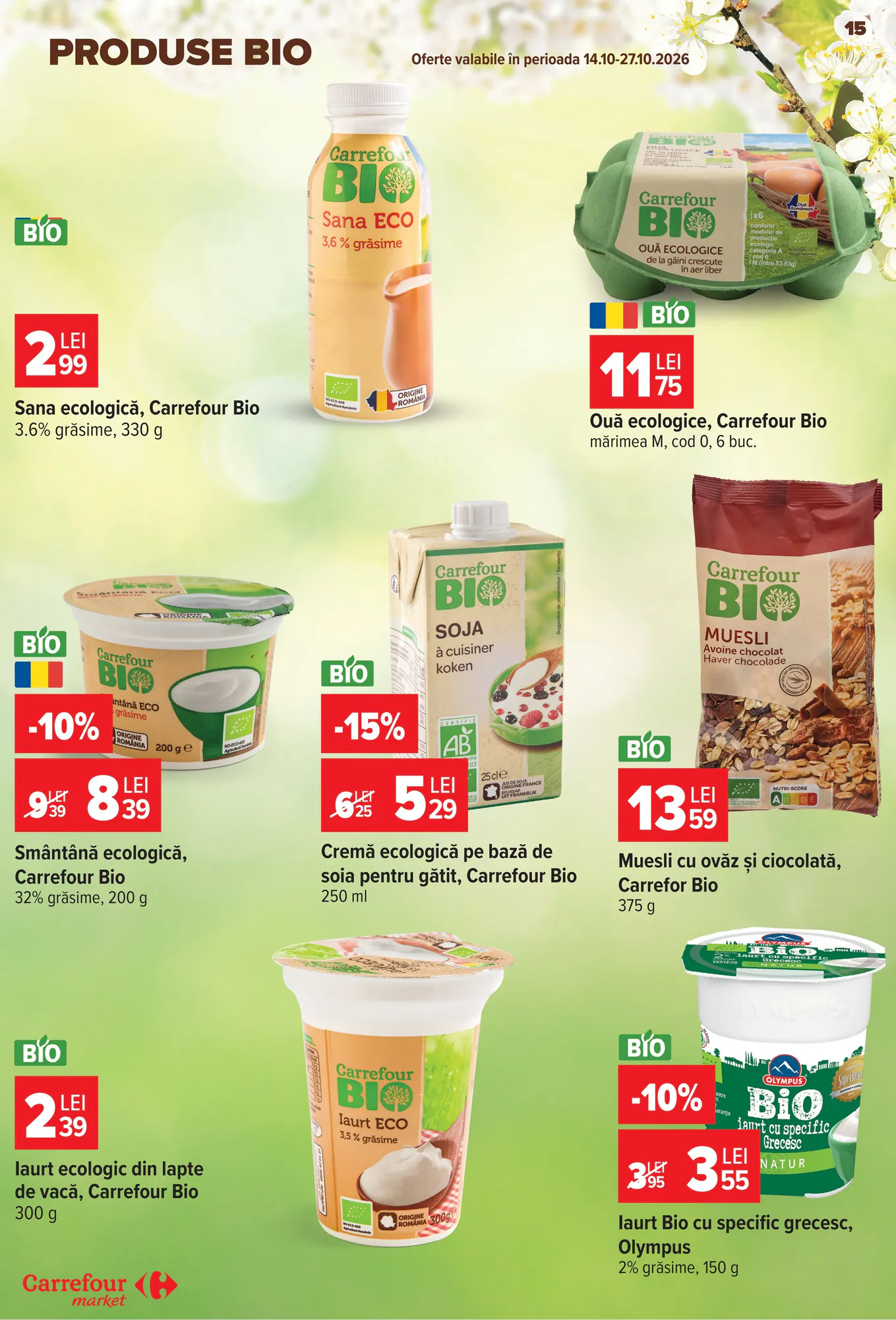 Catalogul cu oferte Carrefour Market valabil de la 14.10.2026 - Pagina 15.
