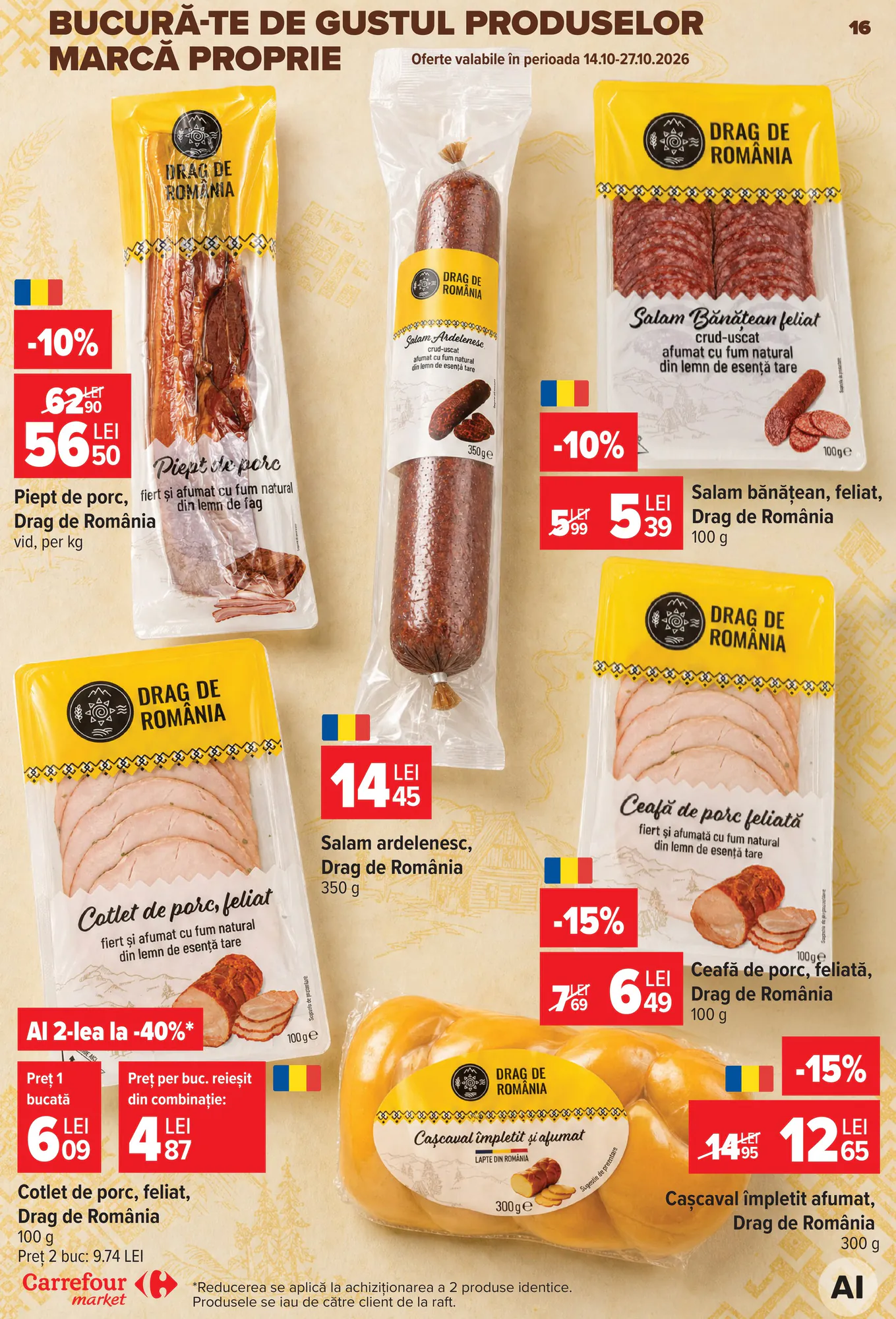 Catalogul cu oferte Carrefour Market valabil de la 14.10.2026 - Pagina 16.
