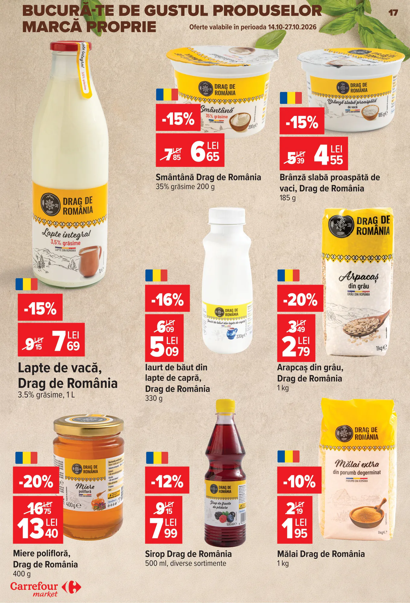 Catalogul cu oferte Carrefour Market valabil de la 14.10.2026 - Pagina 17.